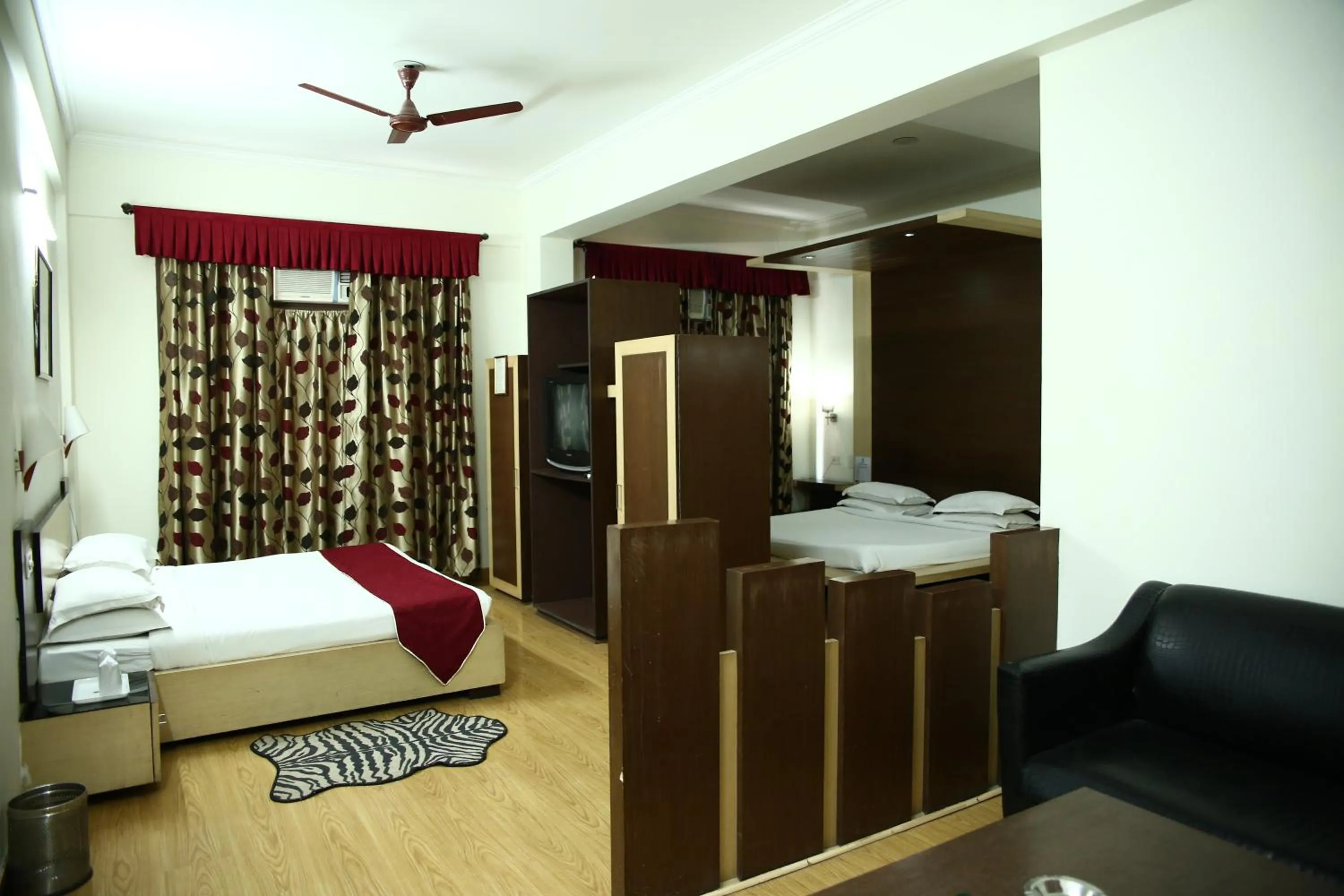 Bed in Hotel Shree Hari Niwas