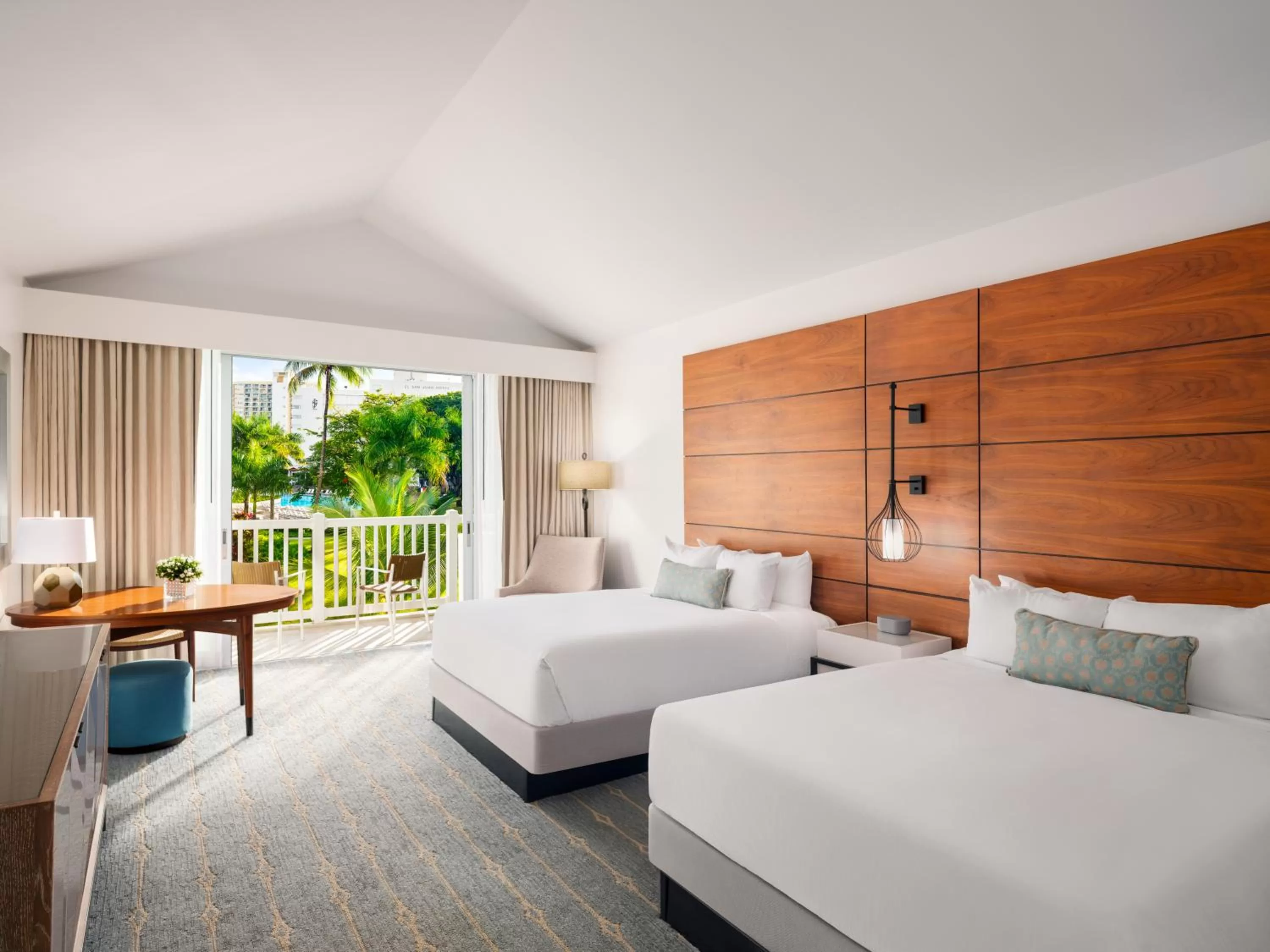 Bed in Fairmont El San Juan Hotel