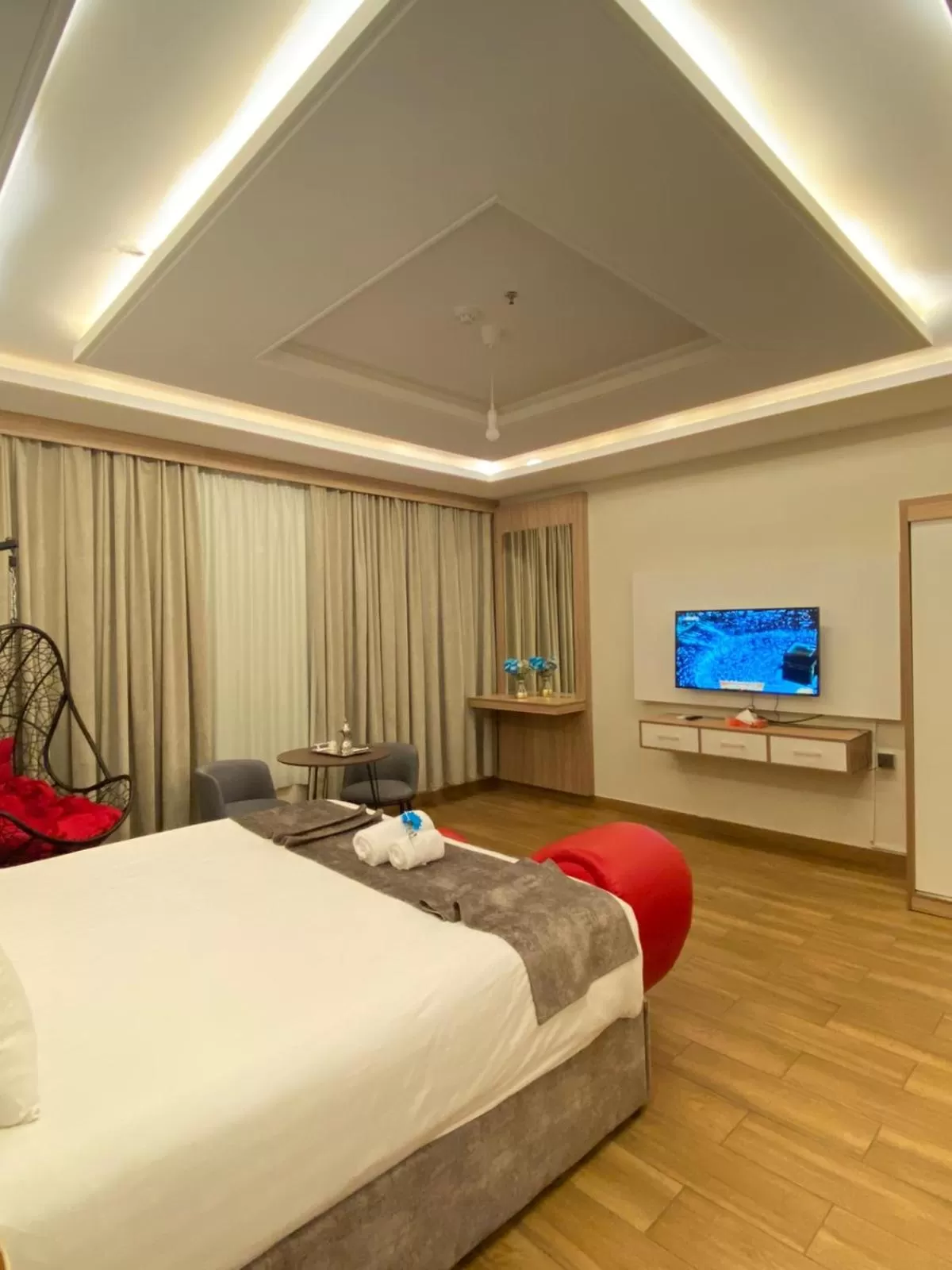 Bed in فندق جولدن توليب أبها - GOLDEN TULIP ABHA HOTEl