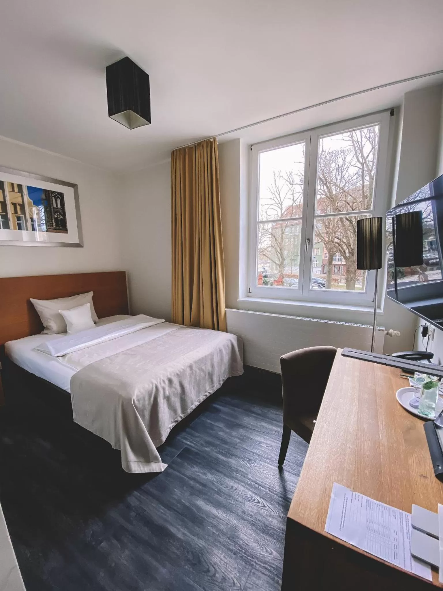 Photo of the whole room, Bed in Hotel Hafenresidenz Stralsund