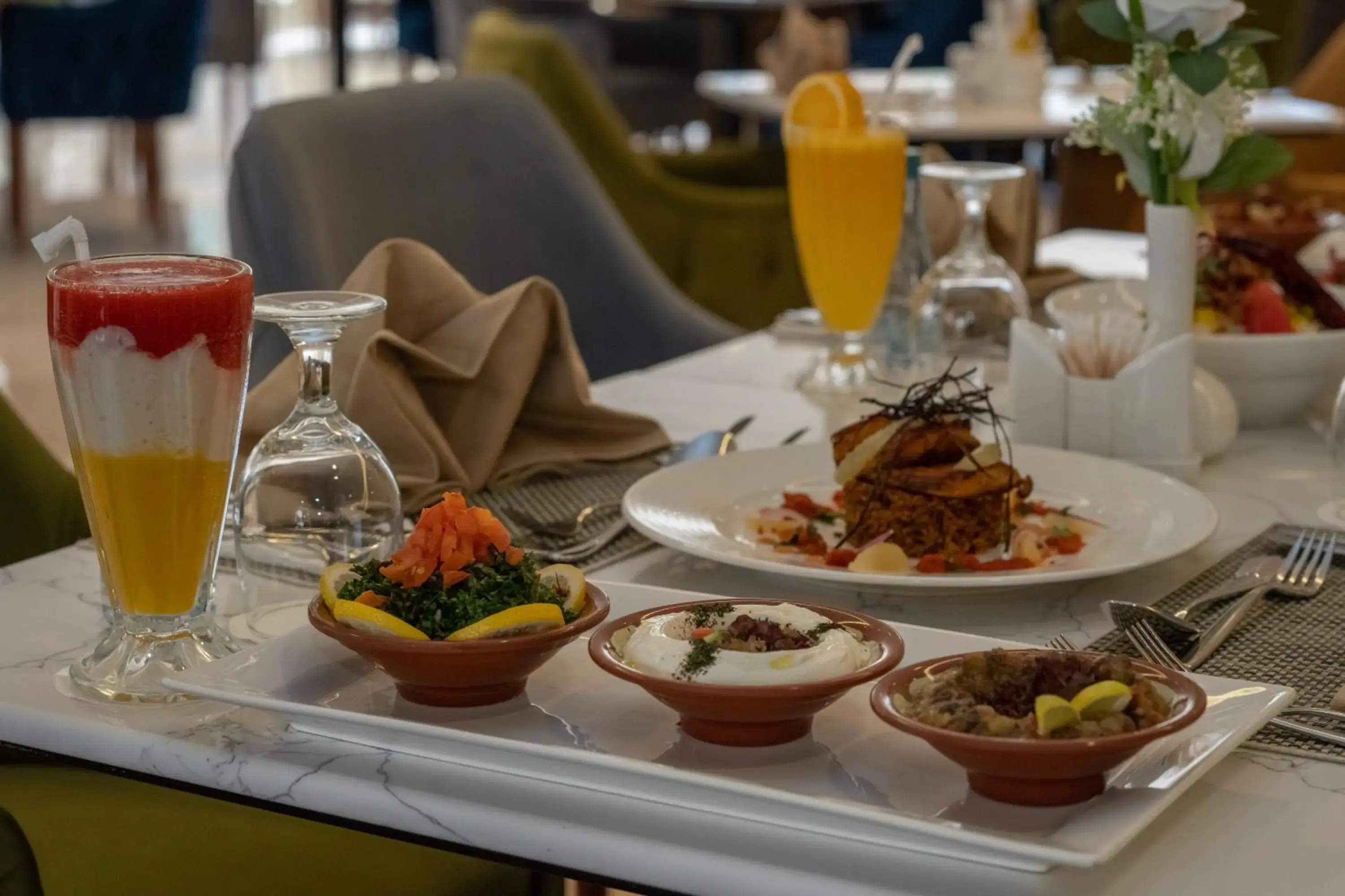 Food in Address Al Hamra Hotel