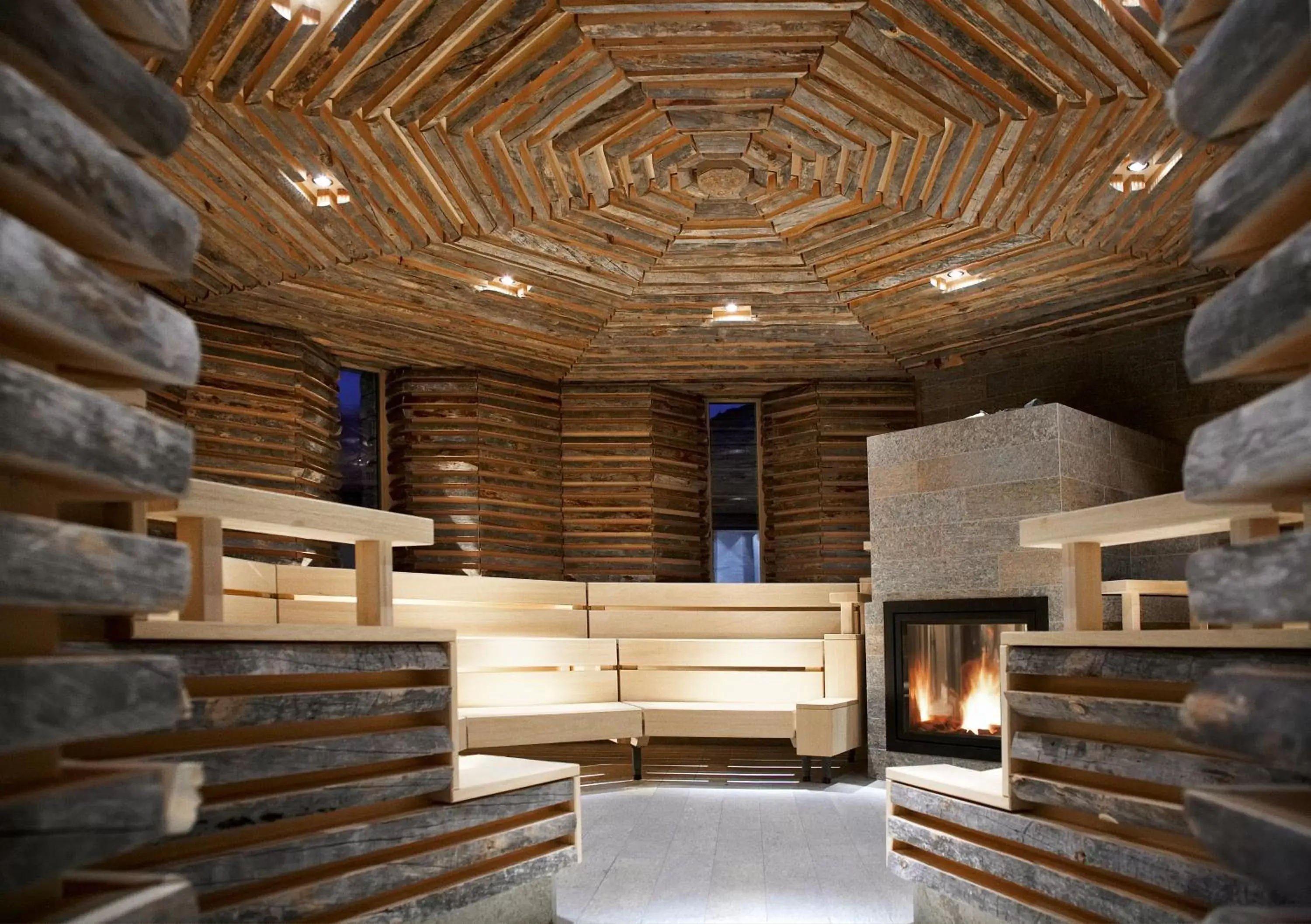 Sauna in Tschuggen Grand Hotel - The Leading Hotels of the World