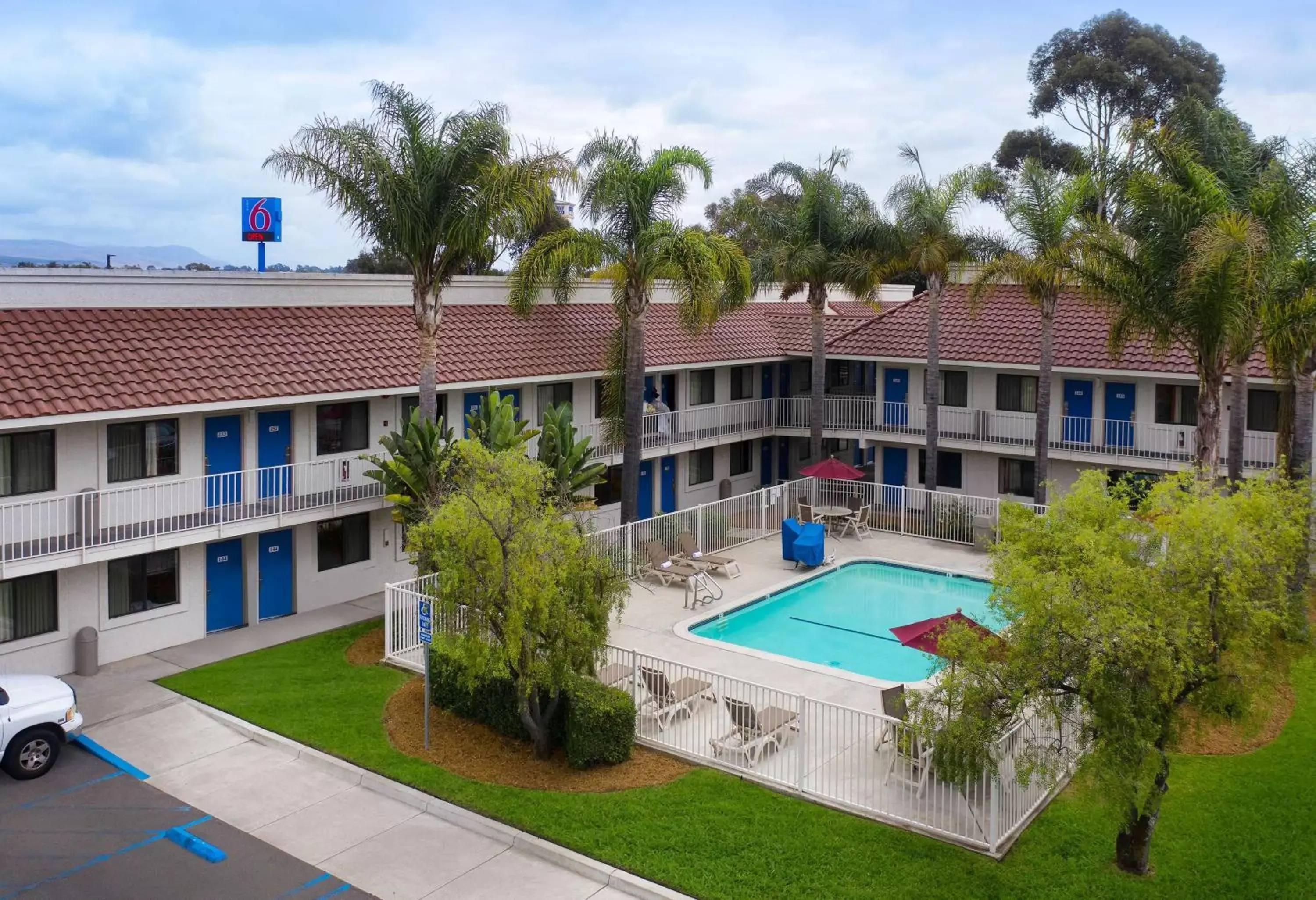 Property building, Pool View in Motel 6-Santa Maria, CA - North