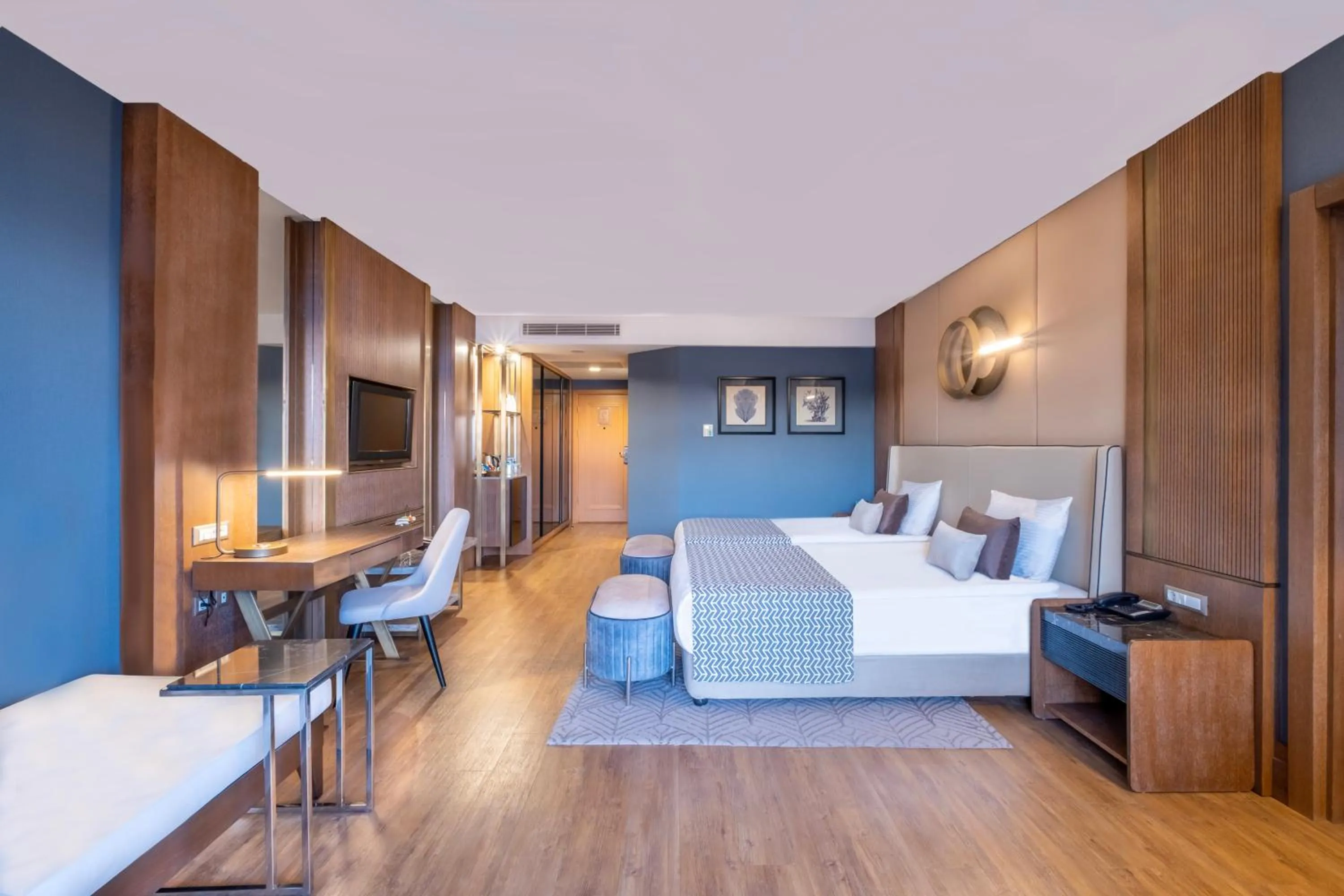 Bed in Susesi Luxury Resort