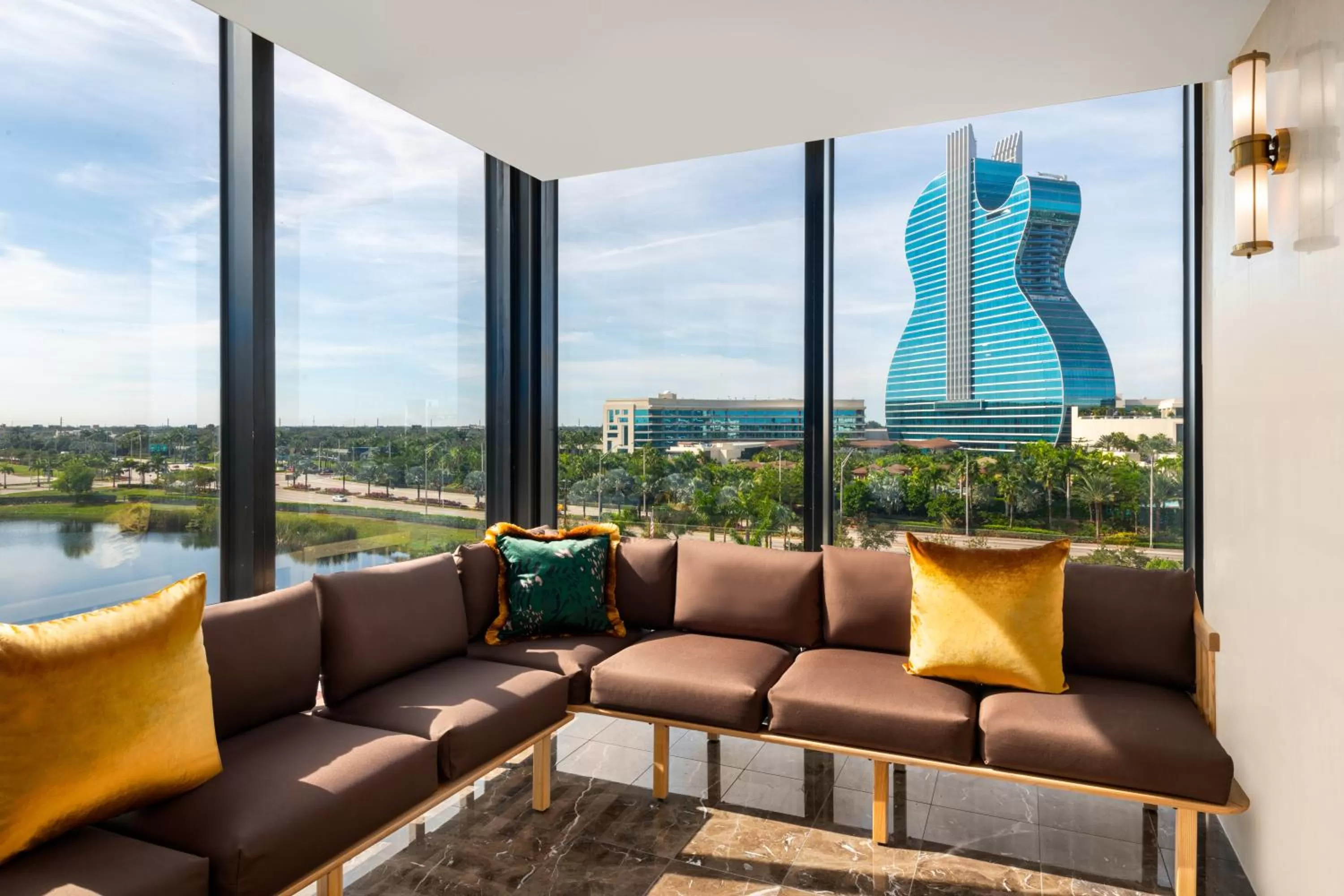 Seating area in Dolce by Wyndham Hollywood