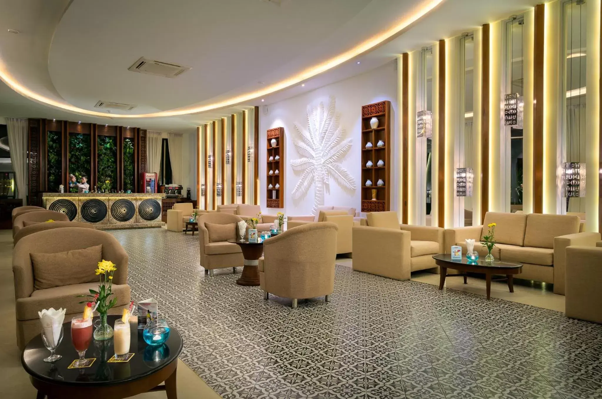 Lounge or bar in Lotus Blanc Hotel