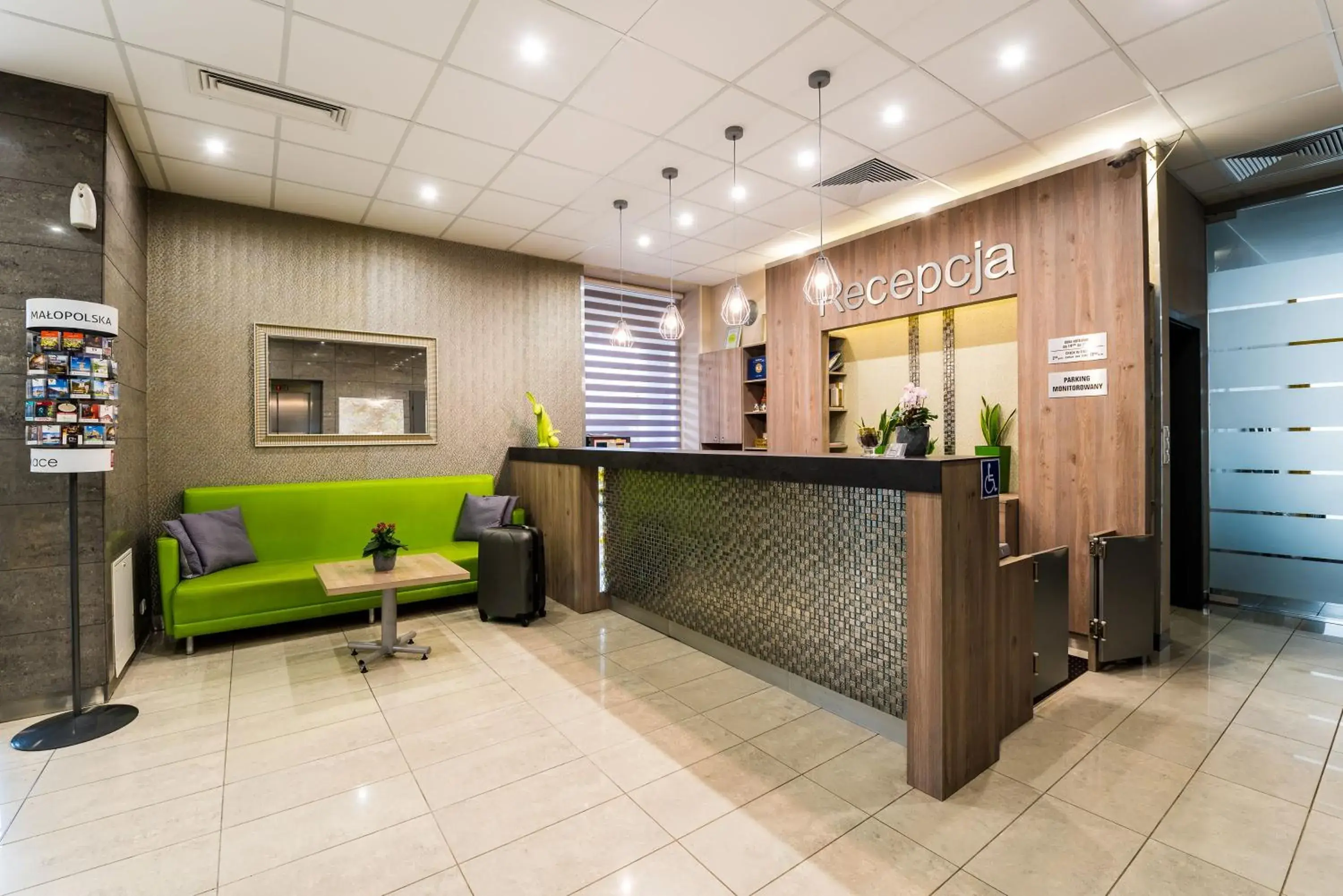 Lobby or reception in Hotel Wilga Lobby or reception in Hotel Wilga