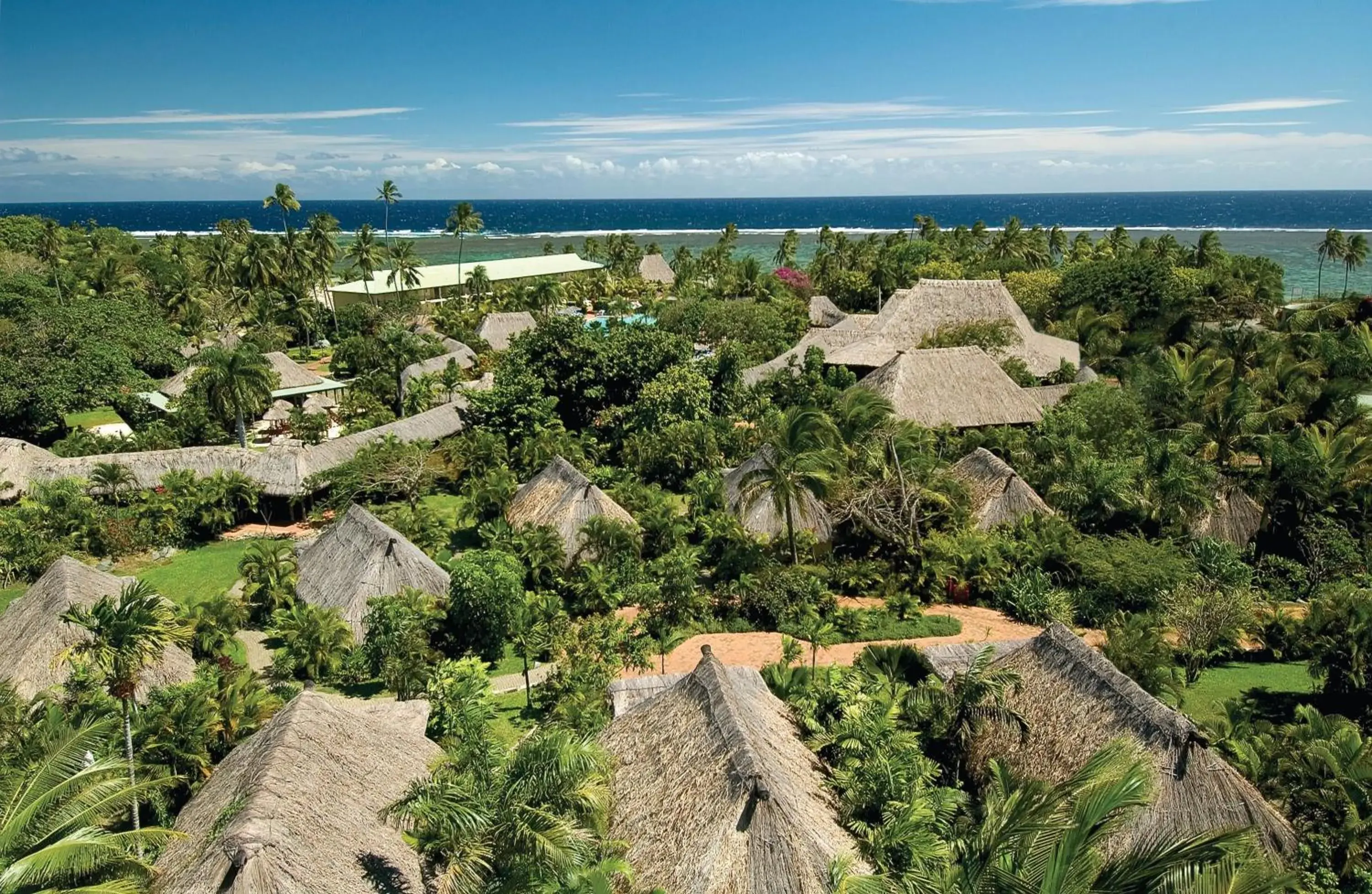 Bird's eye view, Bird's-eye View in Outrigger Fiji Beach Resort