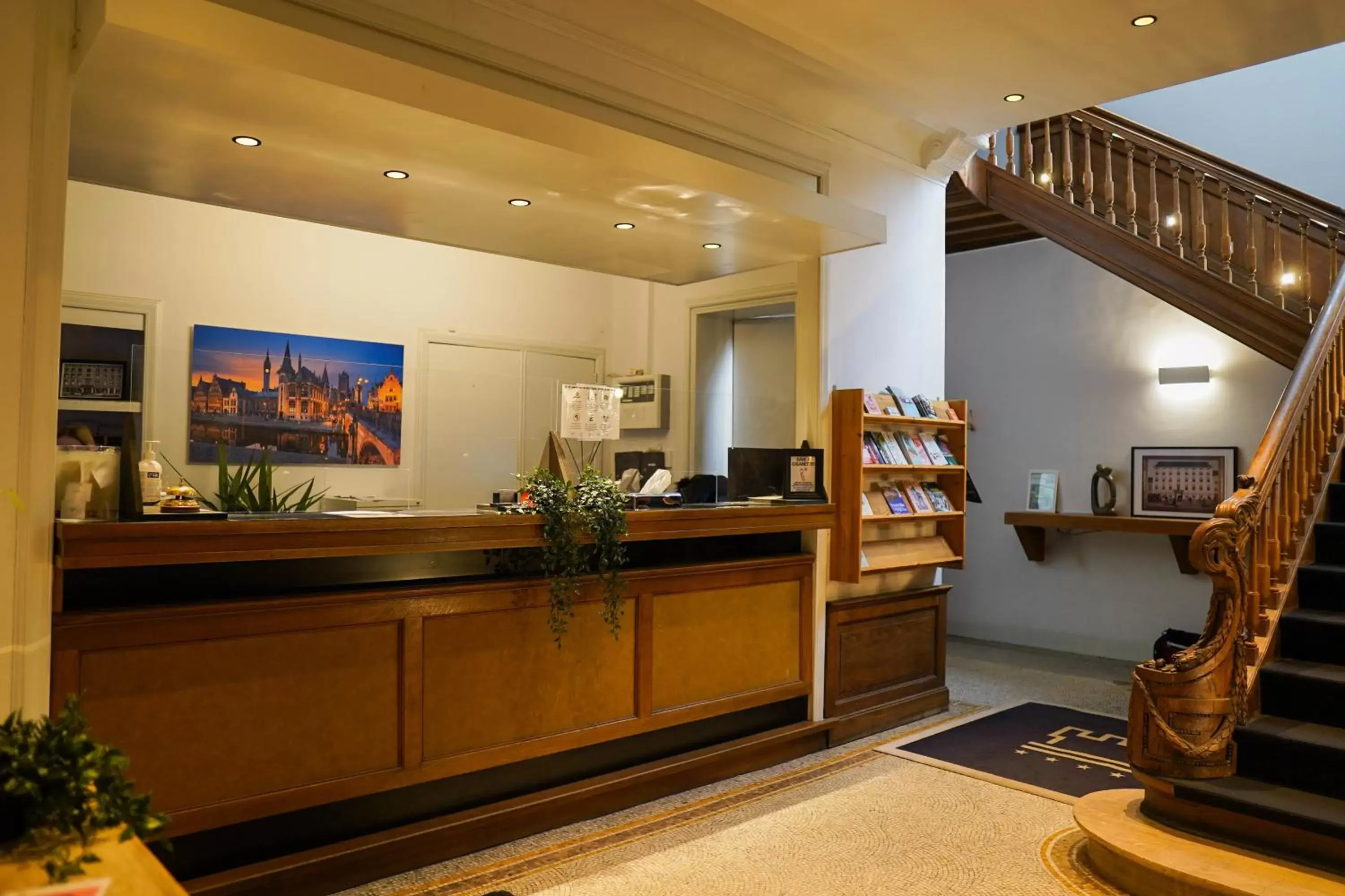 Lobby or reception in Hotel de Flandre Ghent Lobby or reception in Hotel de Flandre Ghent