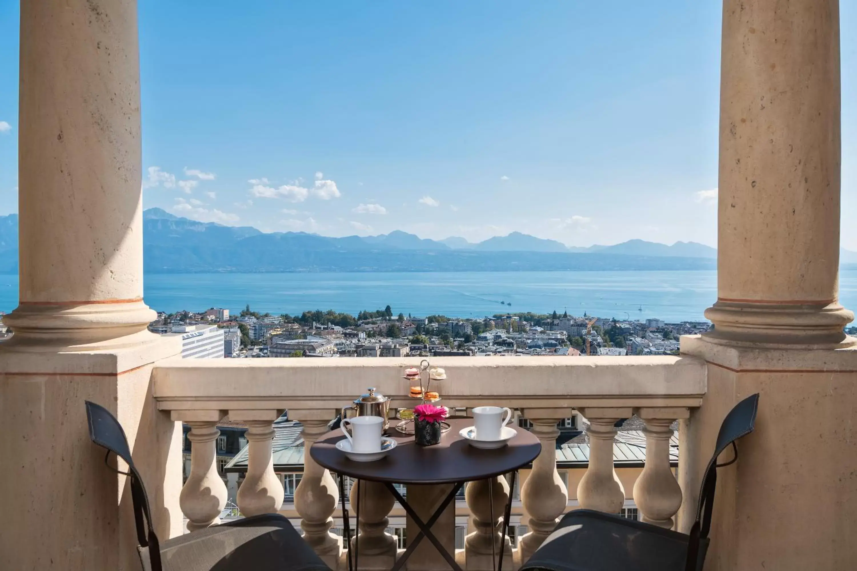 Balcony/Terrace in Lausanne Palace