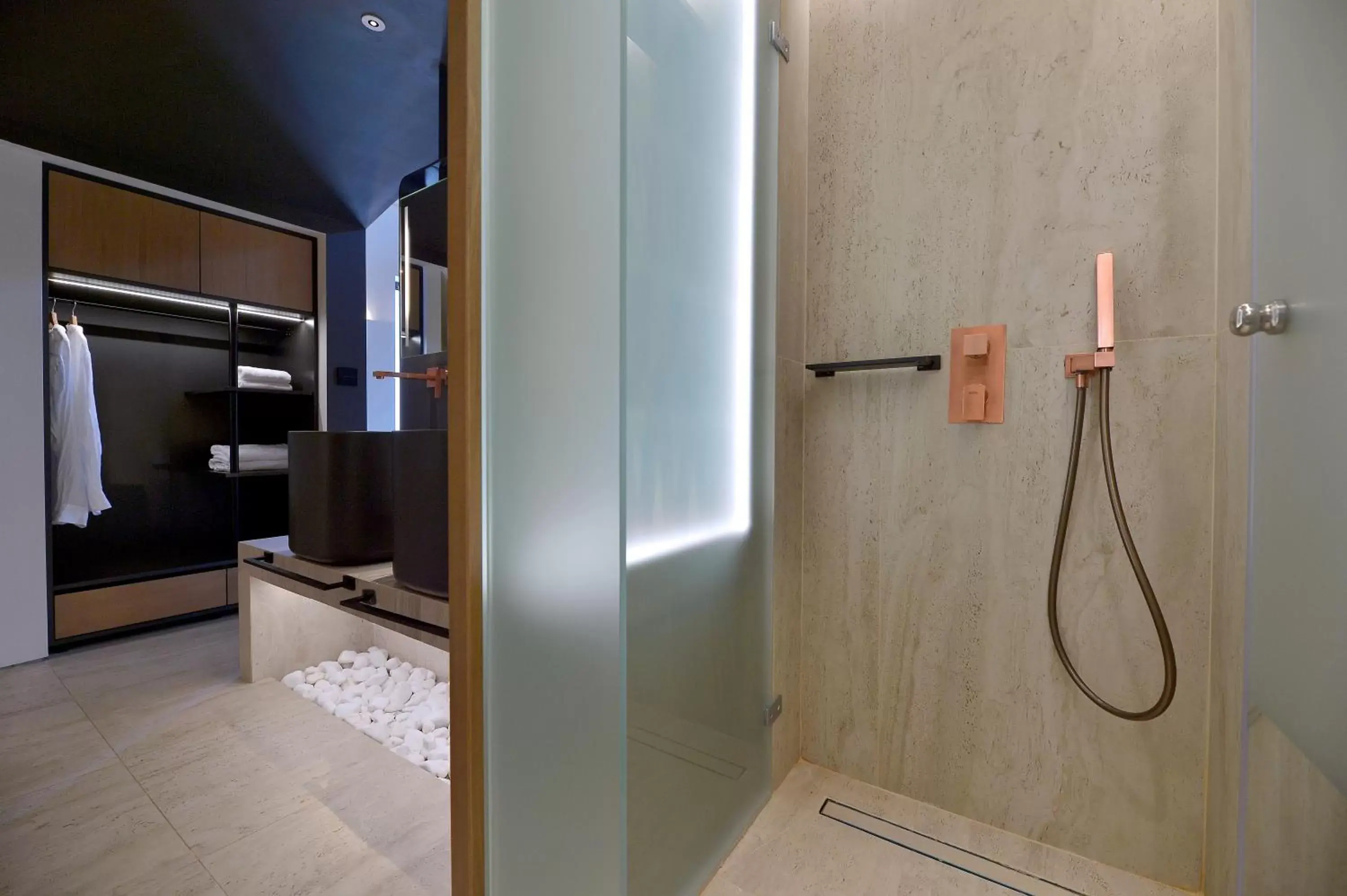 Shower, Bathroom in Aktaion Beach Boutique Hotel & Spa