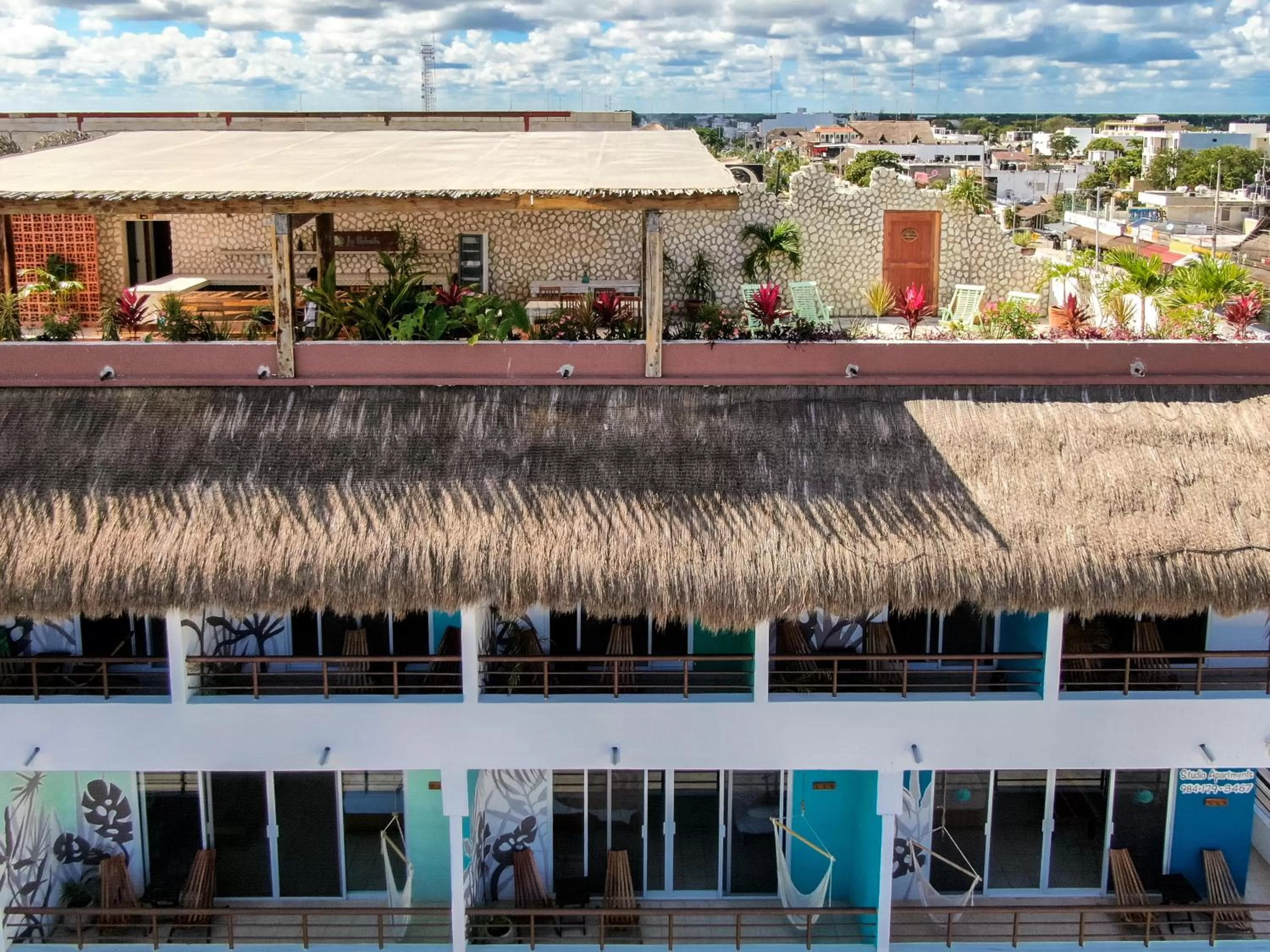 Bird's eye view in La Palmita Budget Boutique Hotel