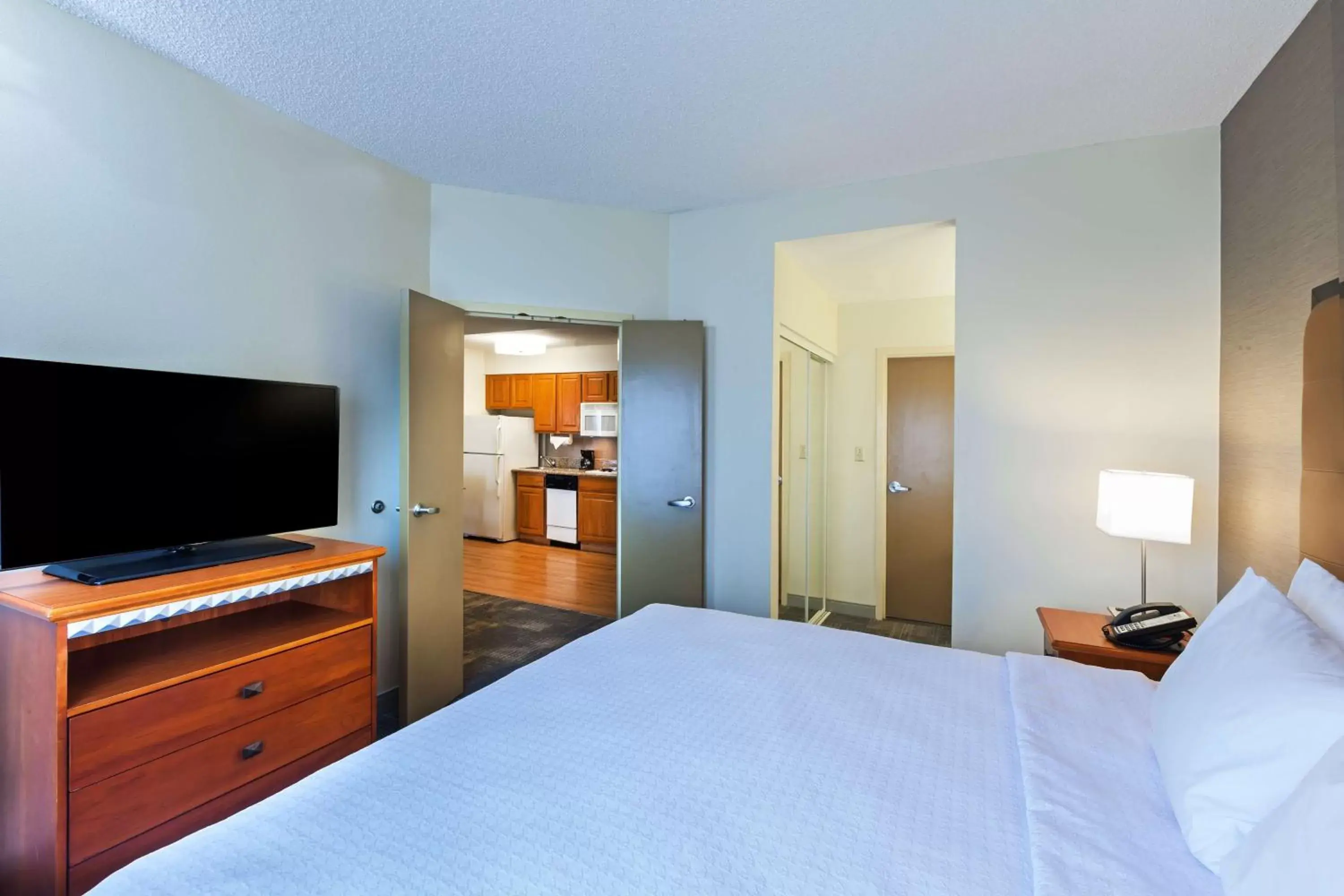 Bed in Homewood Suites by Hilton Brownsville