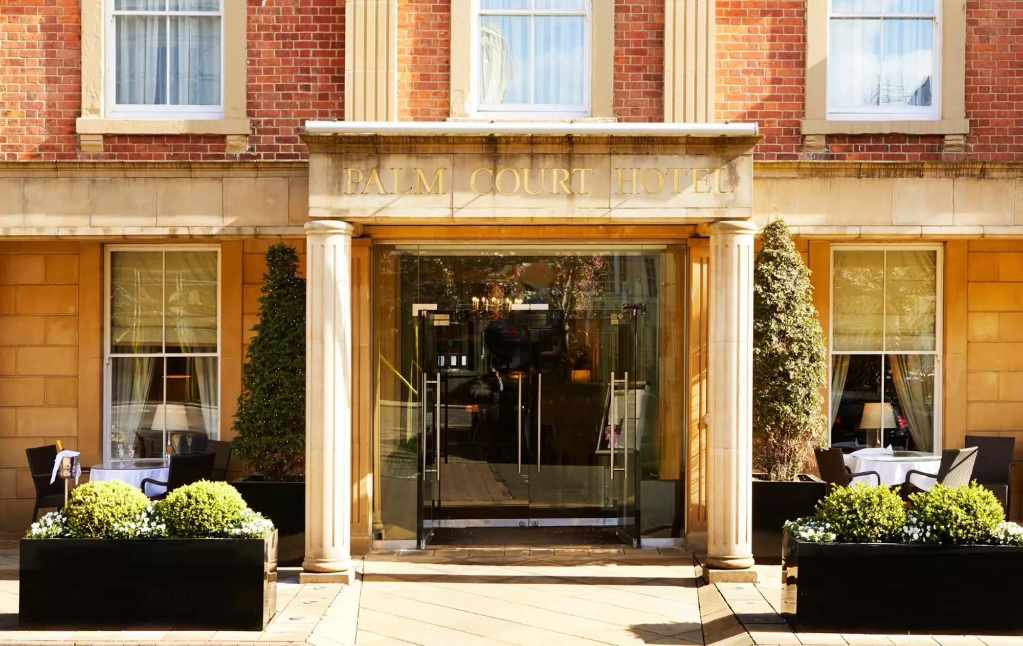 Facade/entrance in Palm Court Hotel