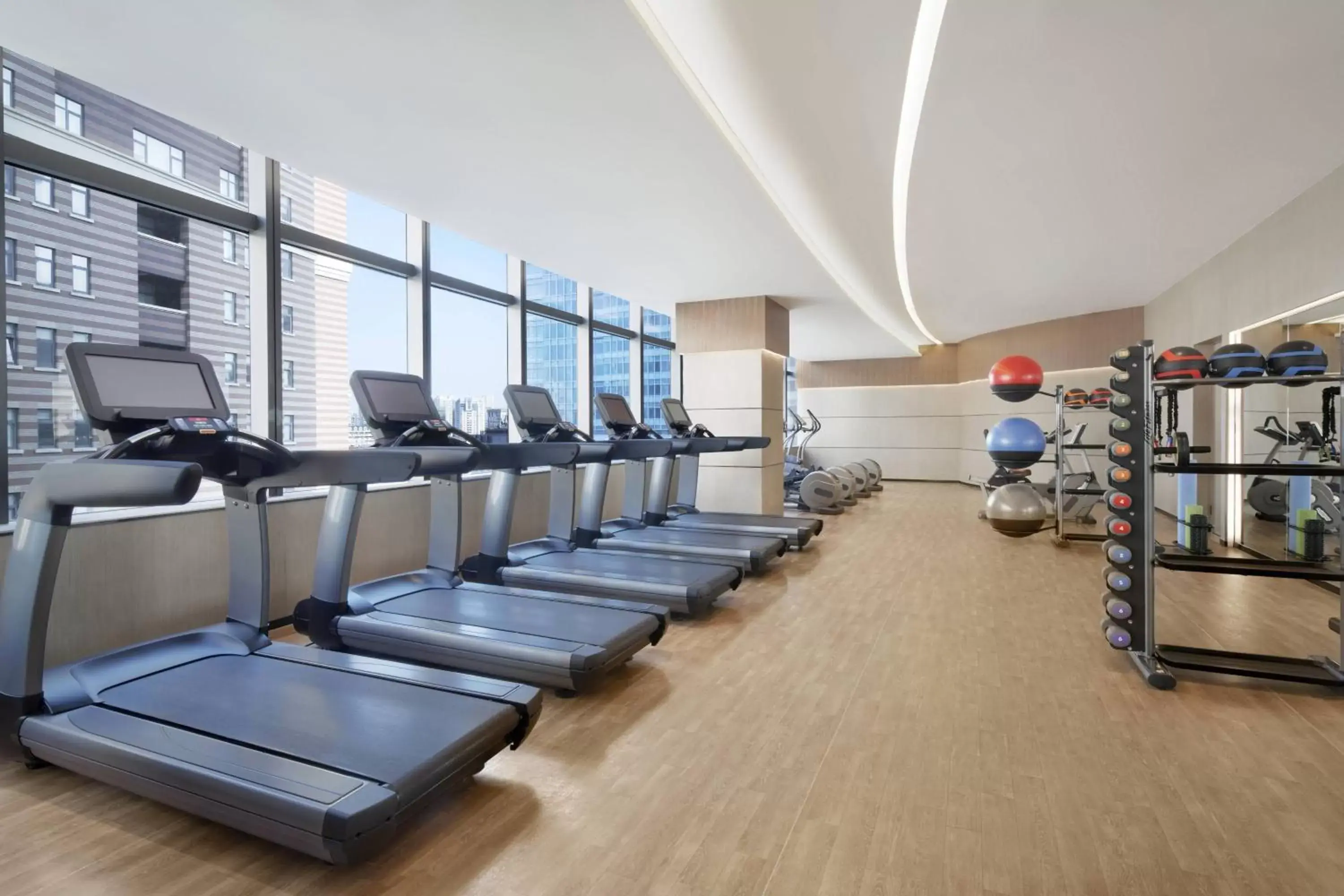 Fitness centre/facilities, Fitness Center/Facilities in Shanghai Marriott Marquis City Centre