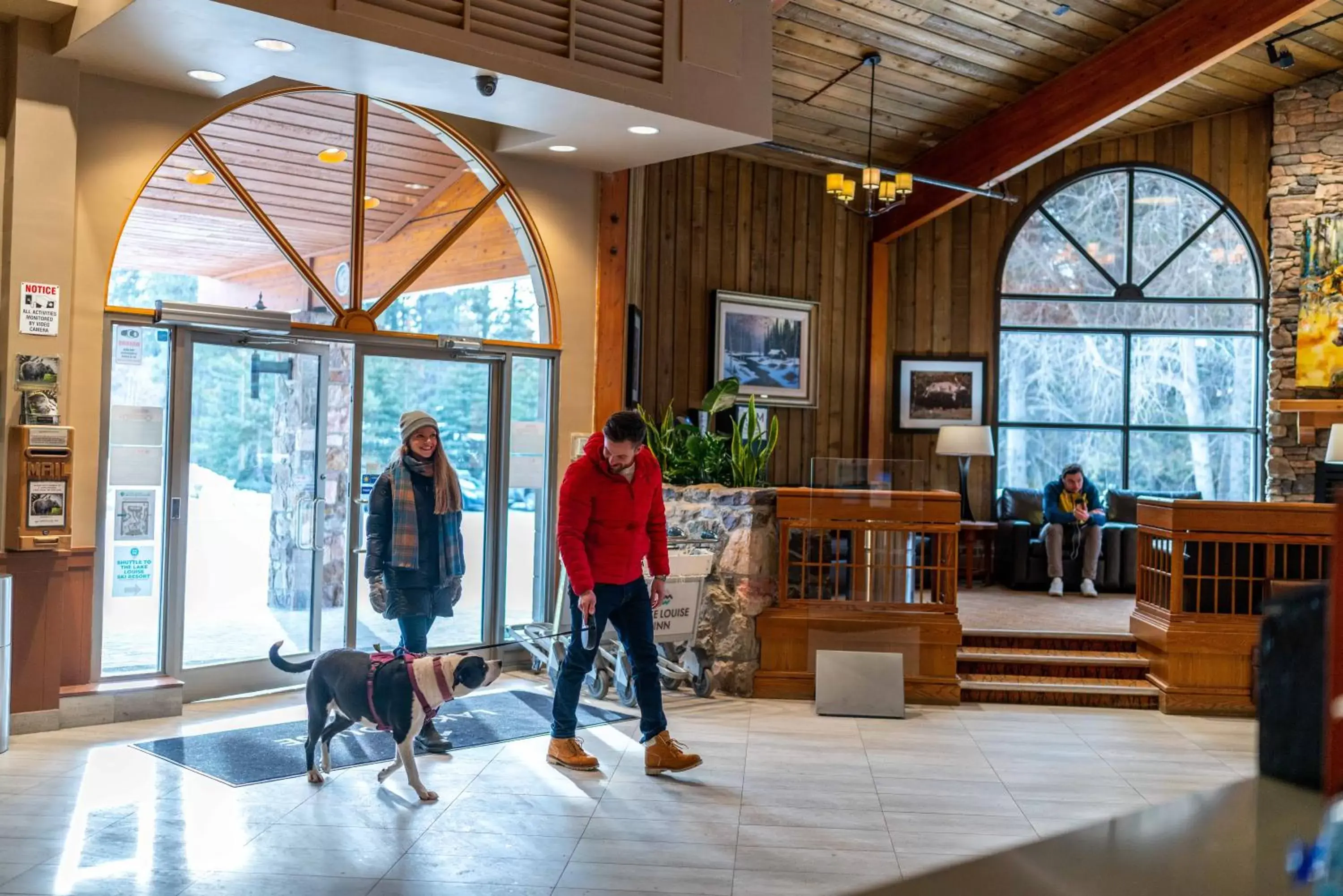 Lobby or reception in Lake Louise Inn