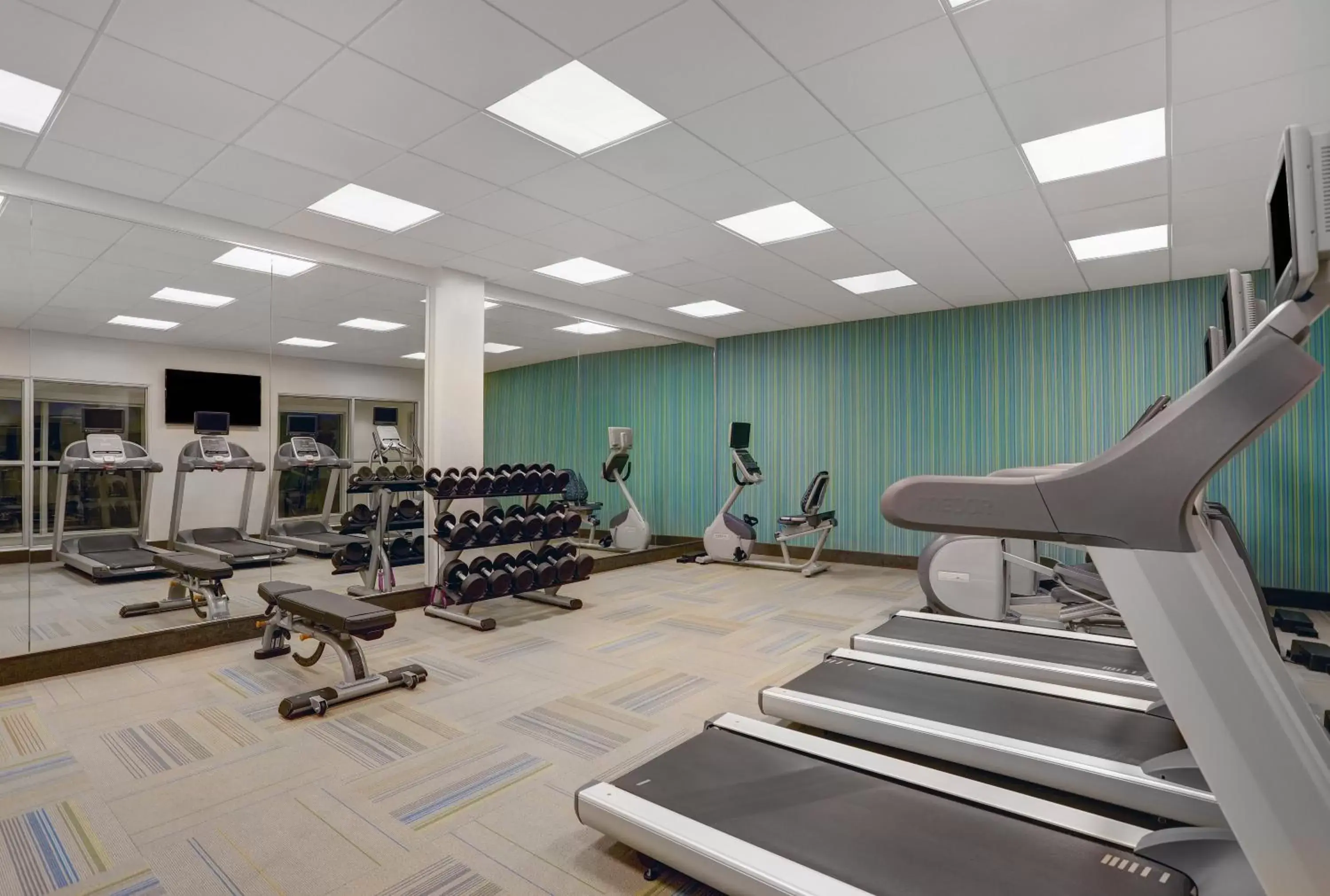 Fitness centre/facilities, Fitness Center/Facilities in Holiday Inn Express & Suites - Lenexa - Overland Park Area, an IHG Hotel