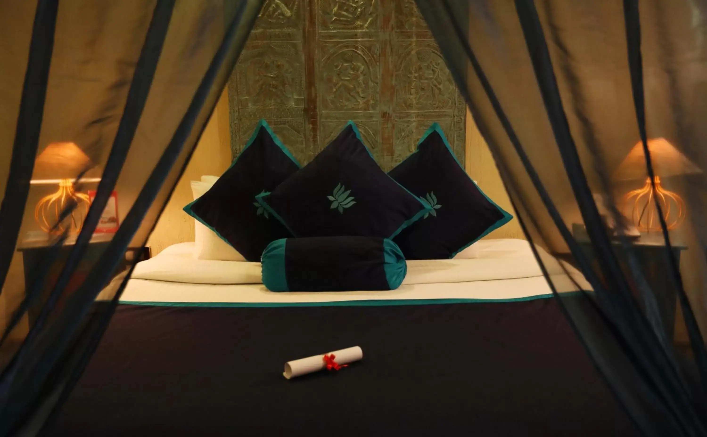 Bedroom, Bed in GANGA KINARE- A Riverside Boutique Resort, Rishikesh