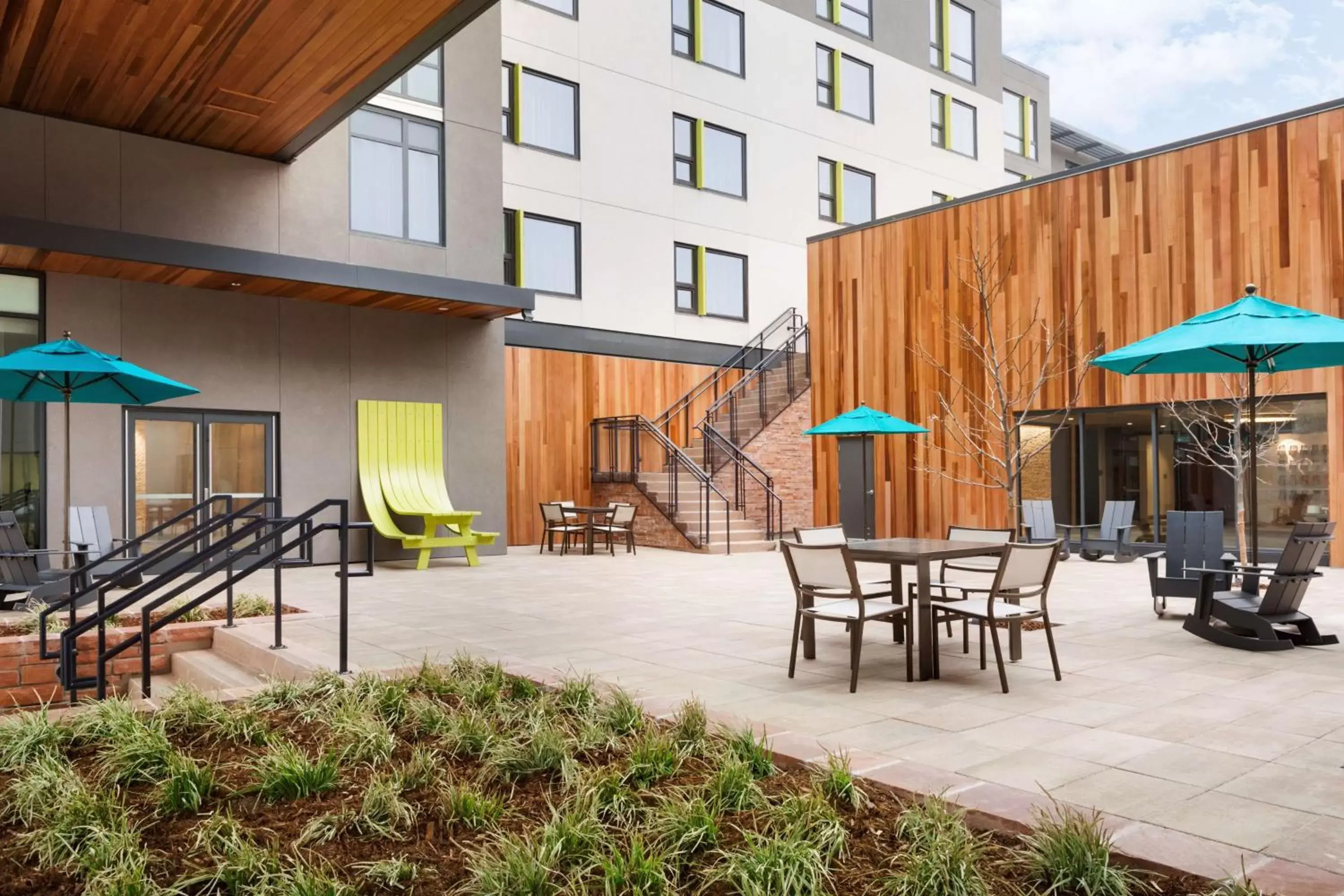 Inner courtyard view in Embassy Suites By Hilton Boulder Inner courtyard view in Embassy Suites By Hilton Boulder