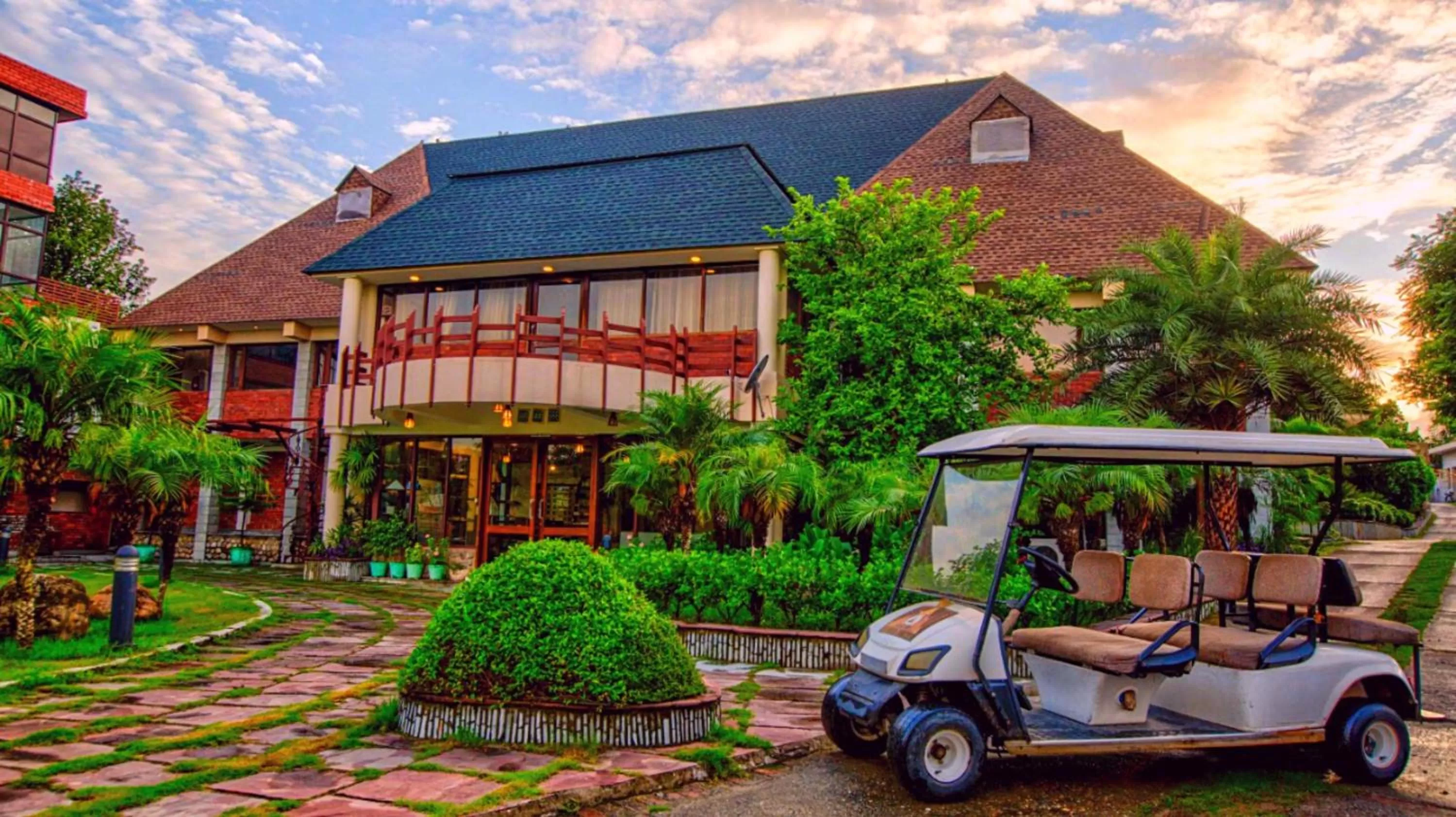 Parking, Property Building in ShriGo Pyramid Home Divine - A Wellness Resort