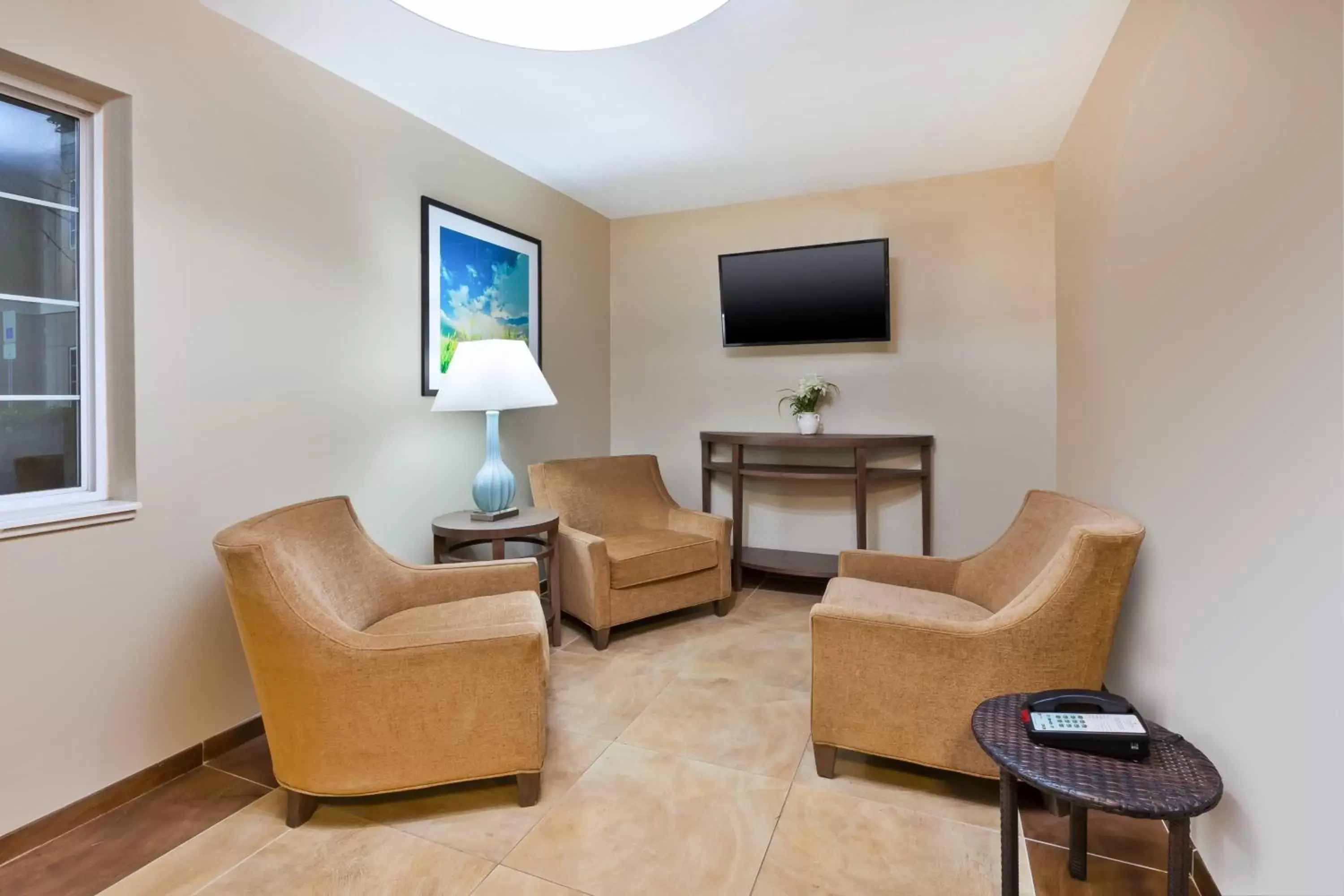 Property building, Seating Area in Candlewood Suites Huntersville-Lake Norman Area, an IHG Hotel