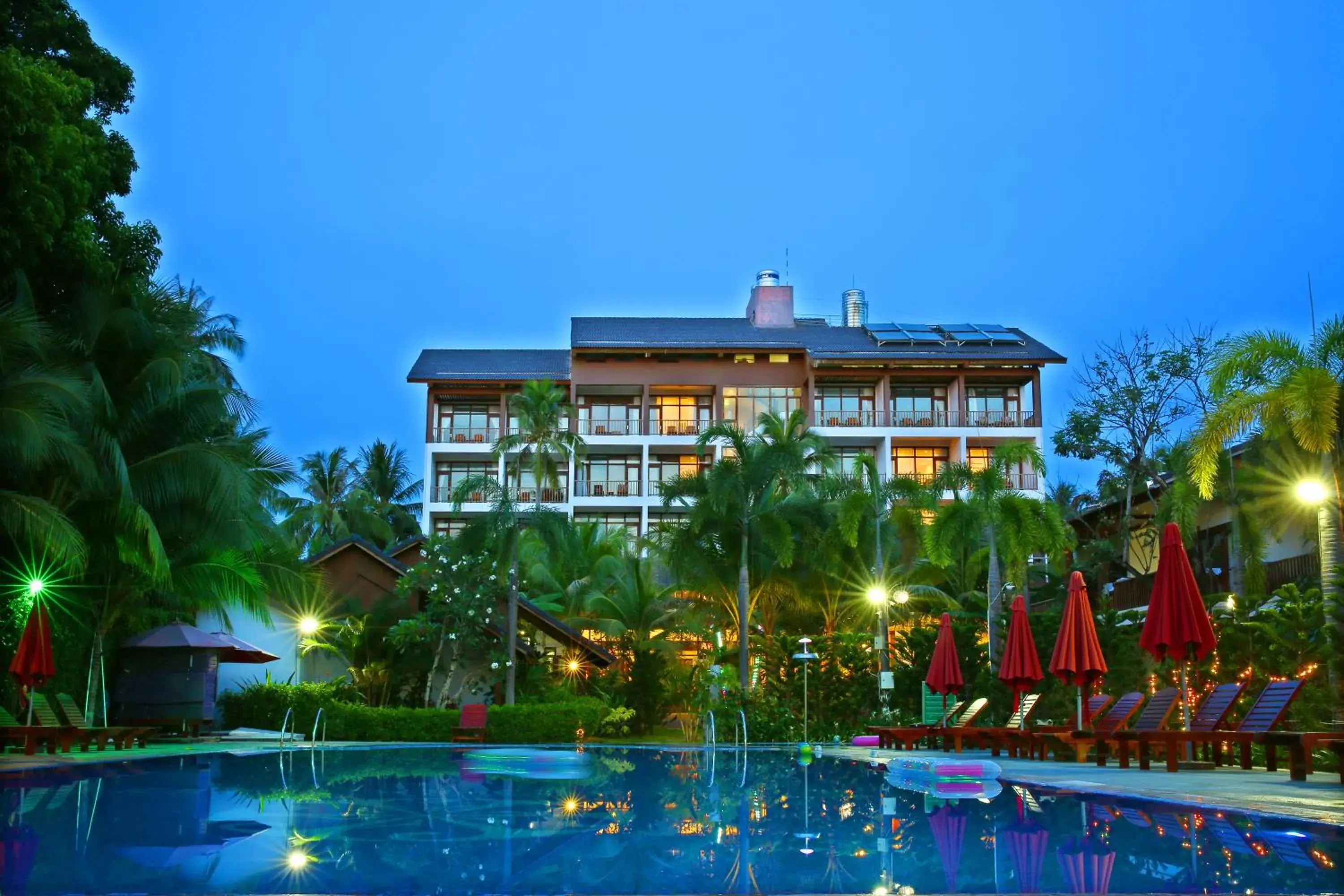 Pool view, Property Building in Tropicana Resort Phu Quoc