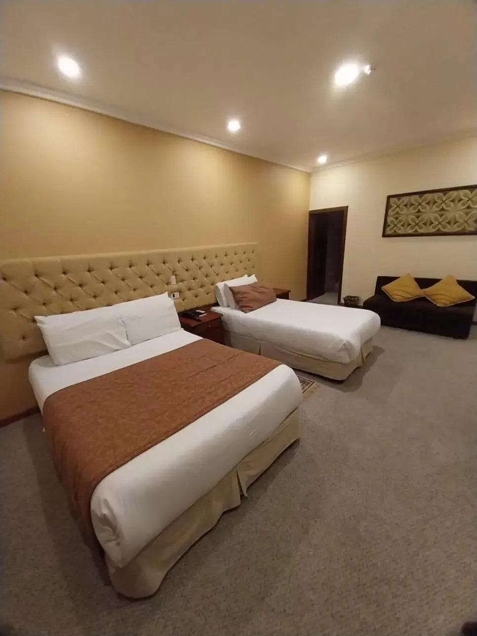 Bed in Hotel Carvallo