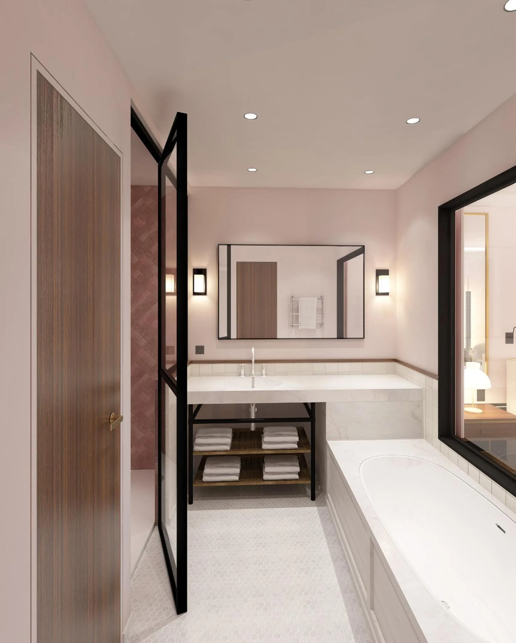 Bathroom, Bed in Le Roch Hotel & Spa