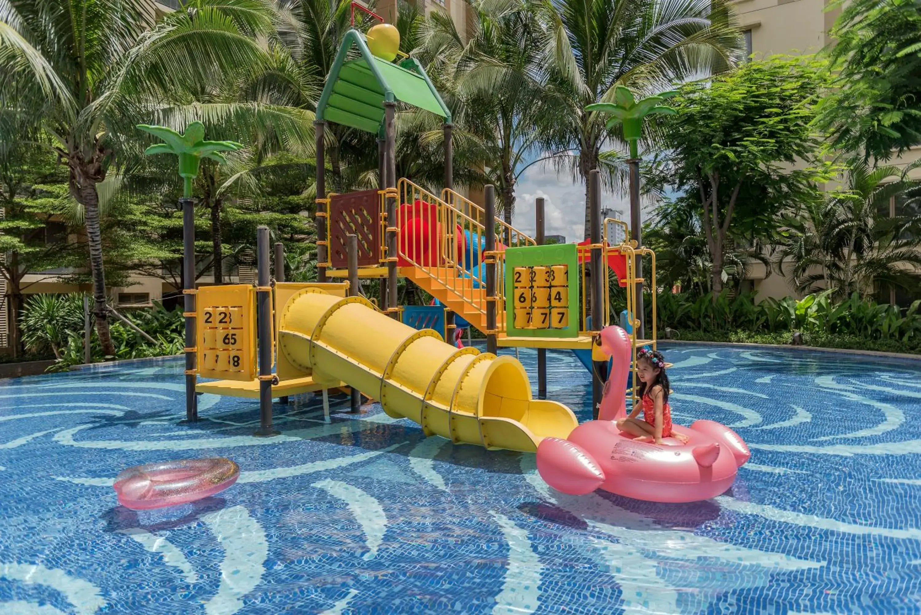 Swimming pool, Children's Play Area in One Park Hotel and Service Apartment