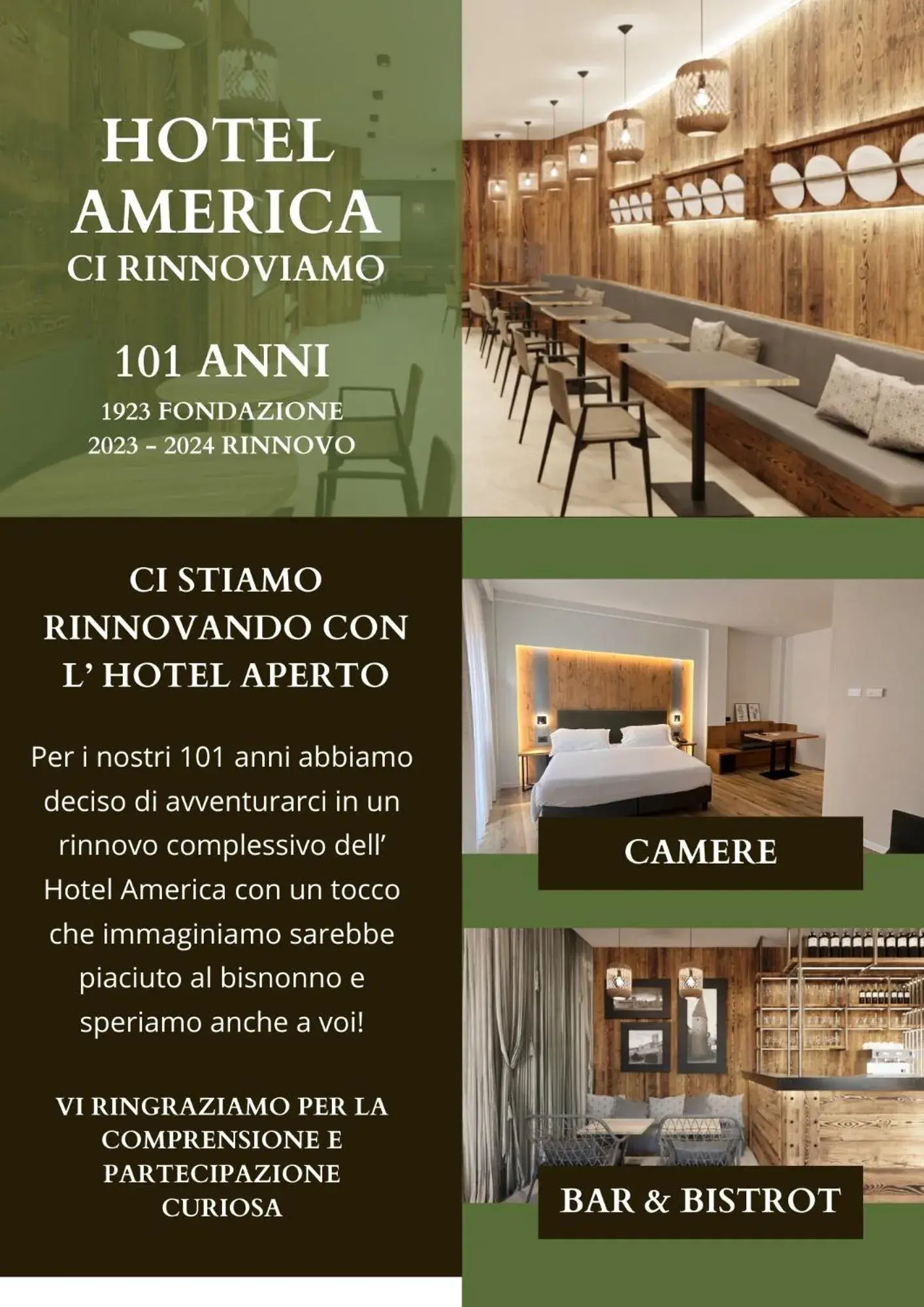 Restaurant/places to eat in Hotel America