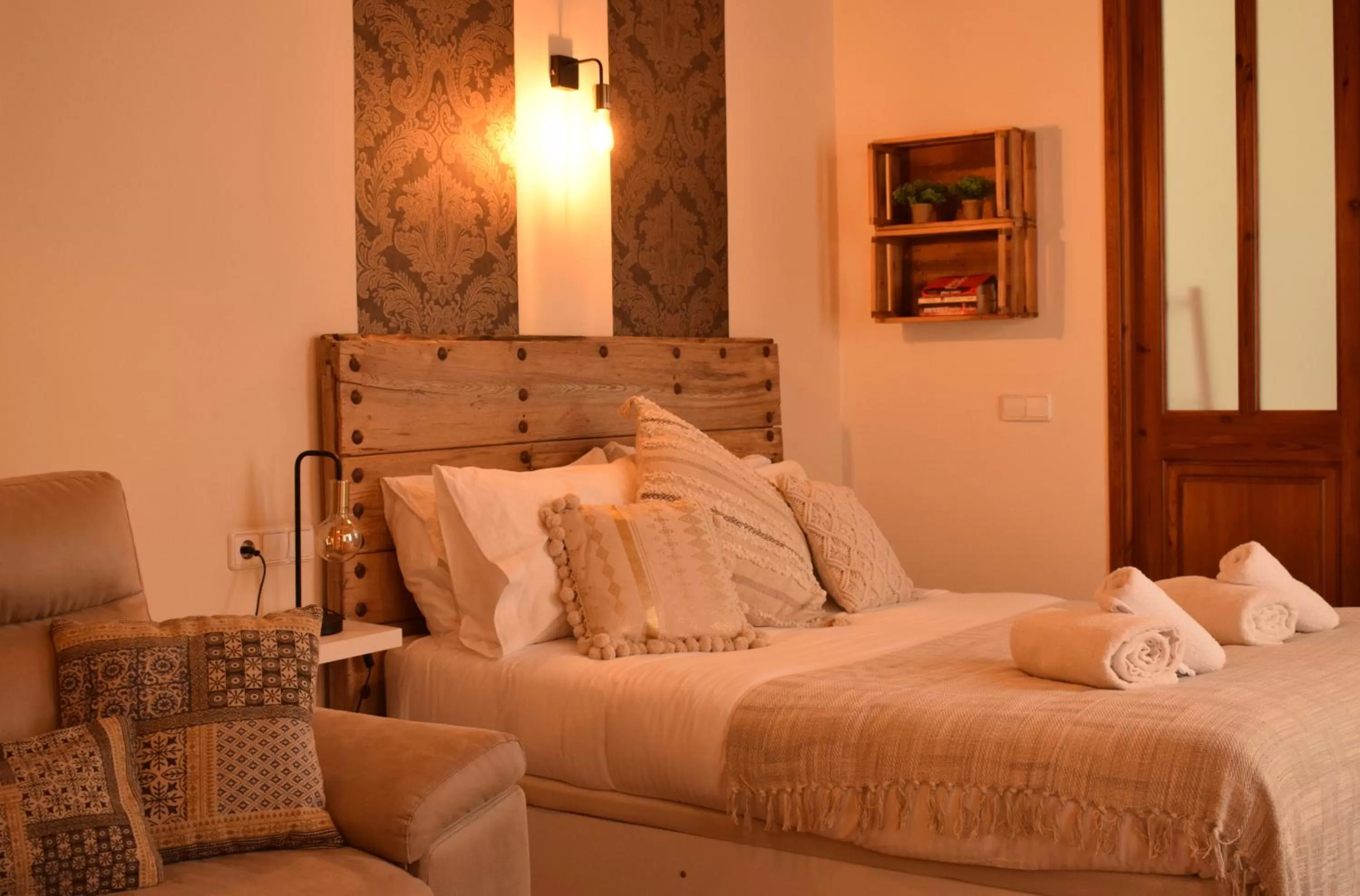 Bedroom, Bed in Casa Mistela