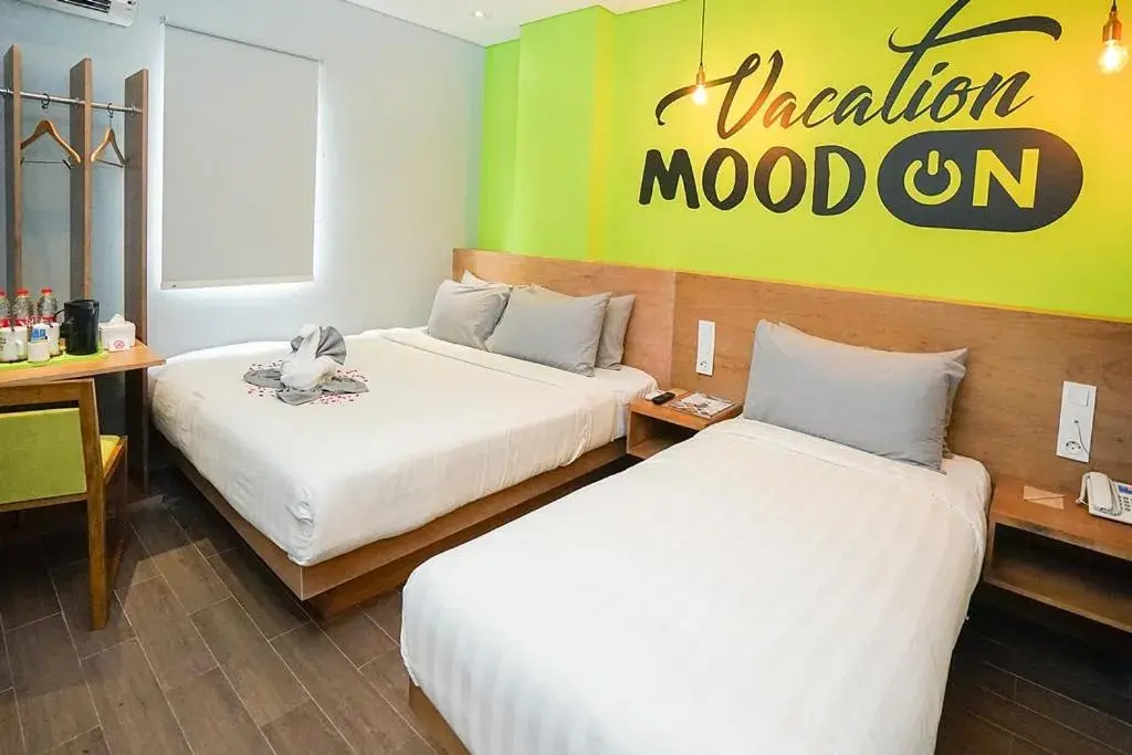 Bed in Radja Art and Boutique Hotel Simpang Lima