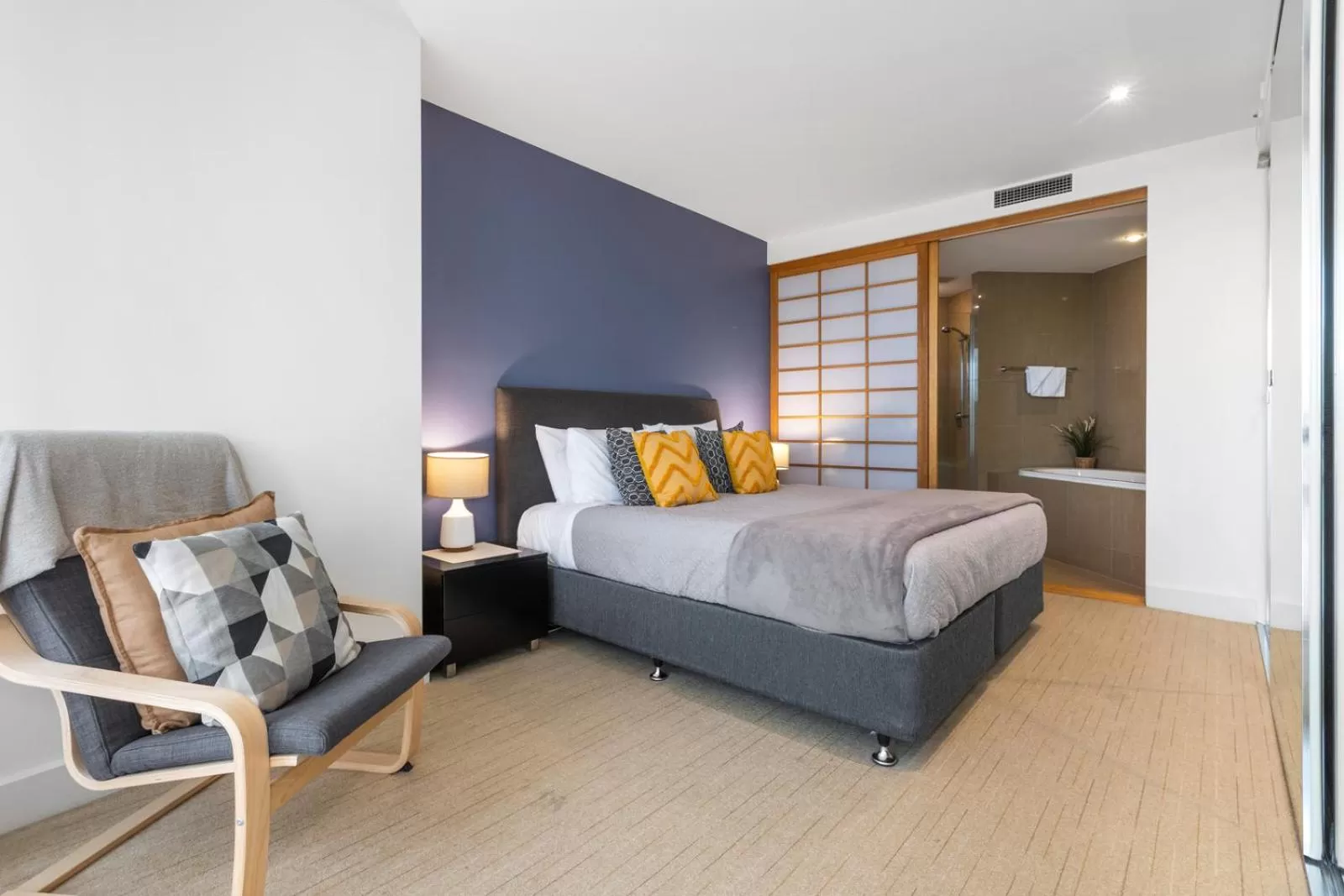 Bedroom, Bed in Cotton Beach Resort - Tweed Coast Holidays ®