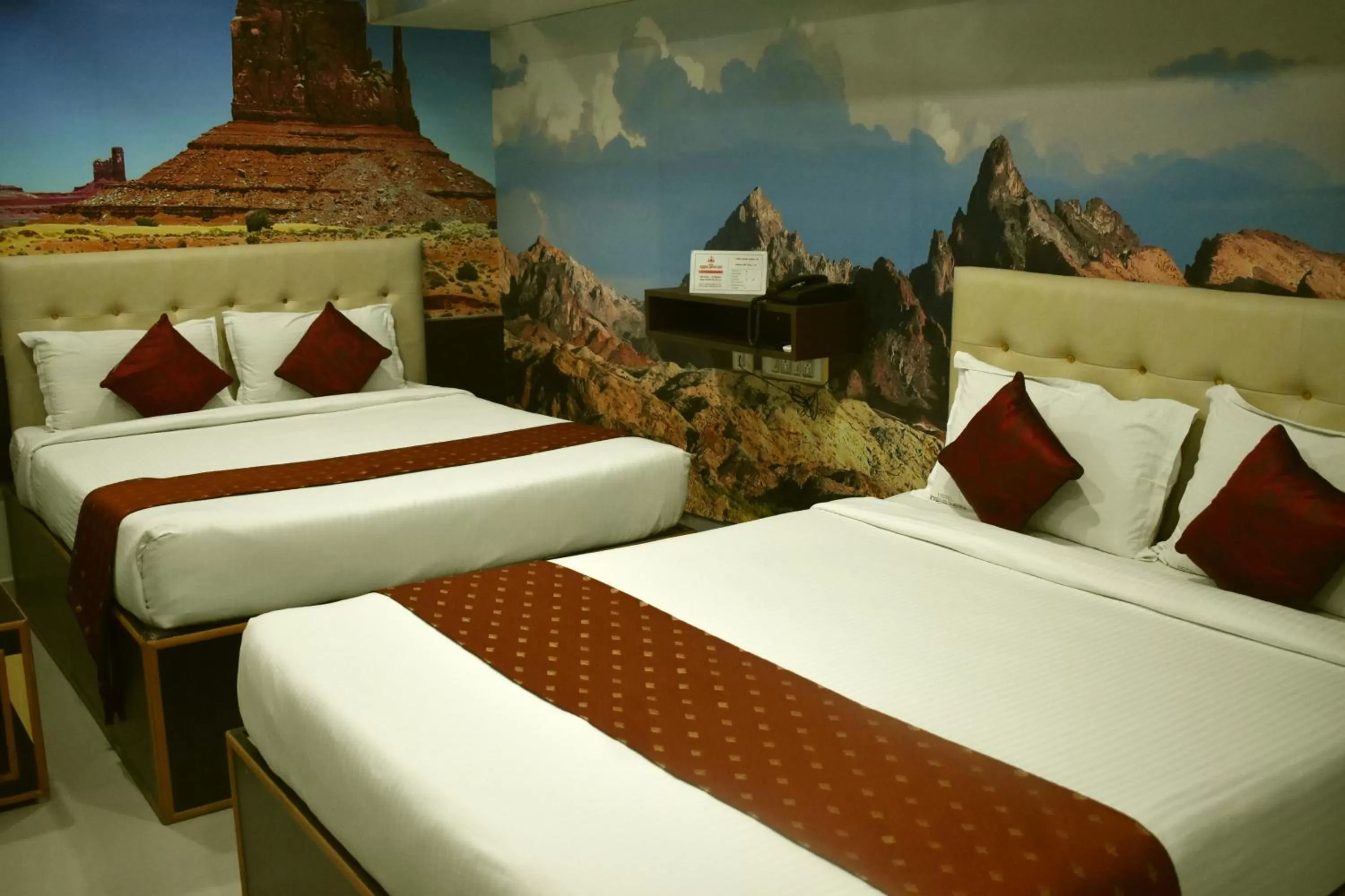 Bed in Hotel Apple Park Inn