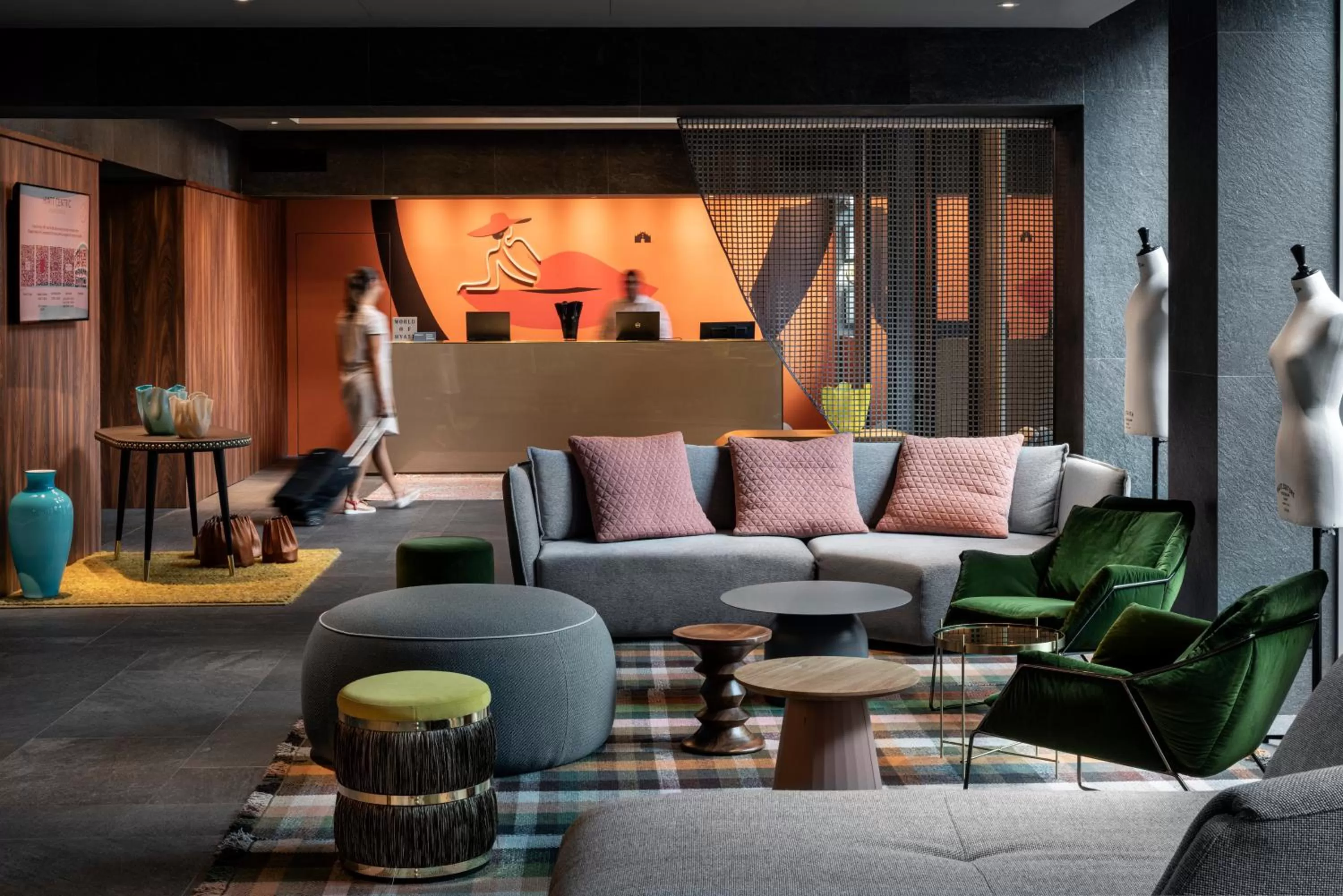 Lobby or reception in Hyatt Centric Milan Centrale
