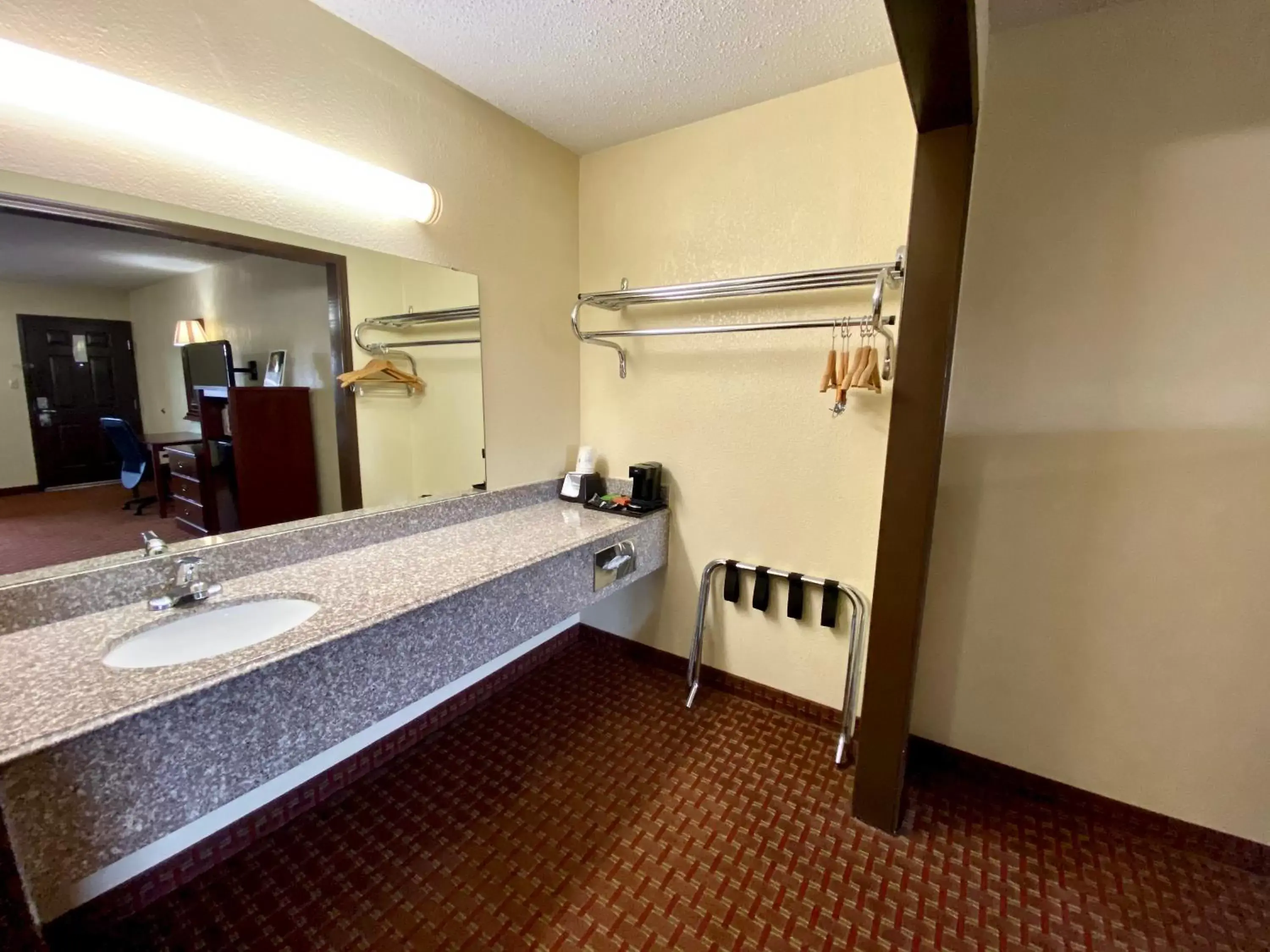 Bathroom in Super 8 by Wyndham Shawnee