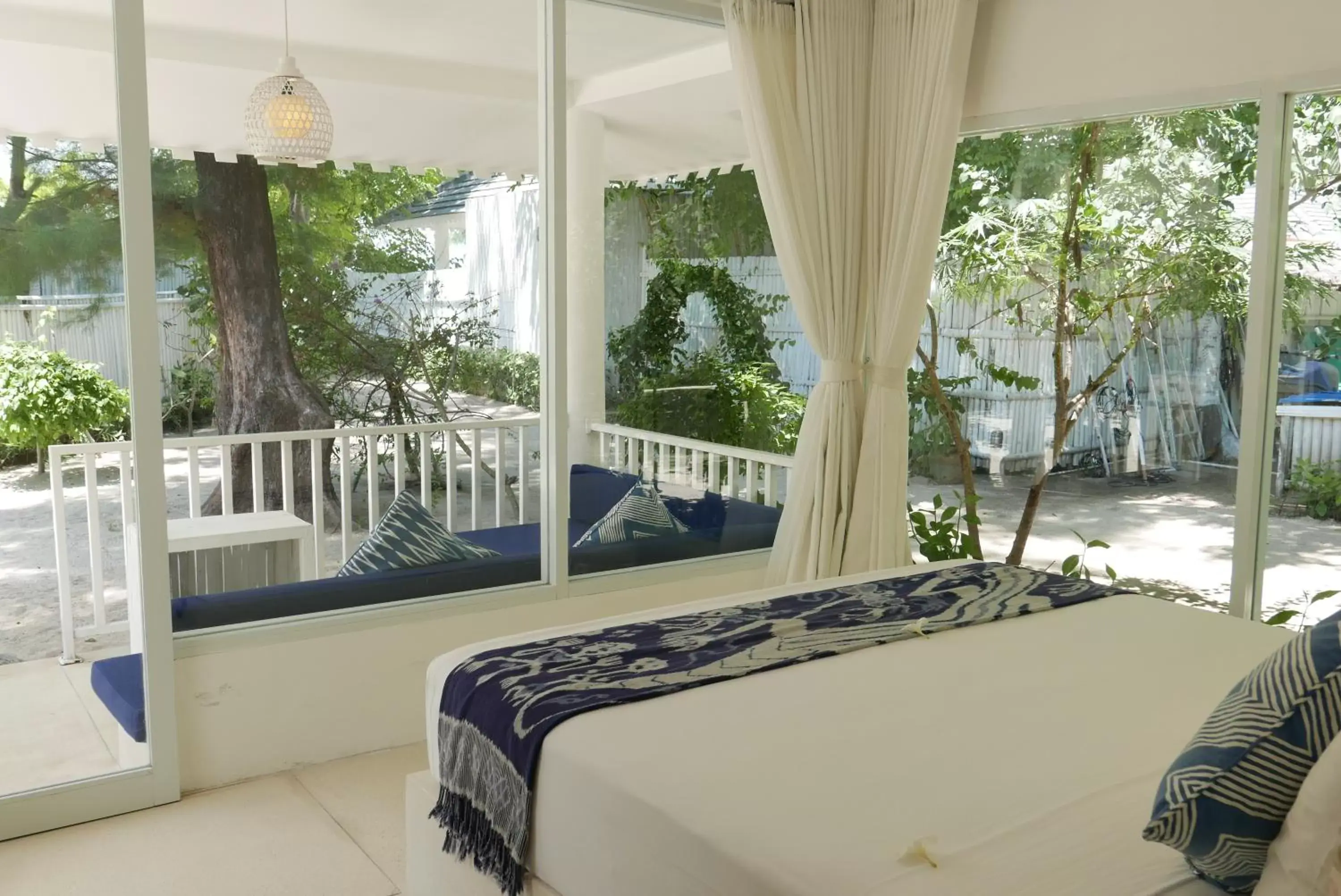 Patio, Bed in Seri Resort Gili Meno - Adults Only