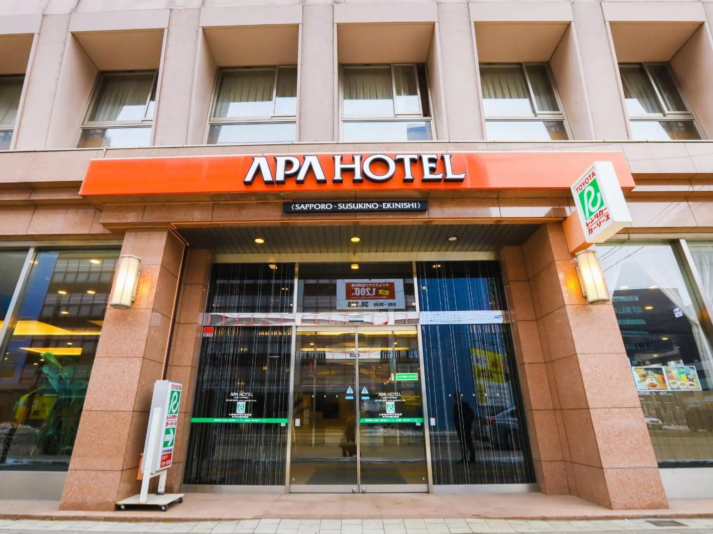 Facade/entrance in APA Hotel Sapporo Susukino Ekinishi