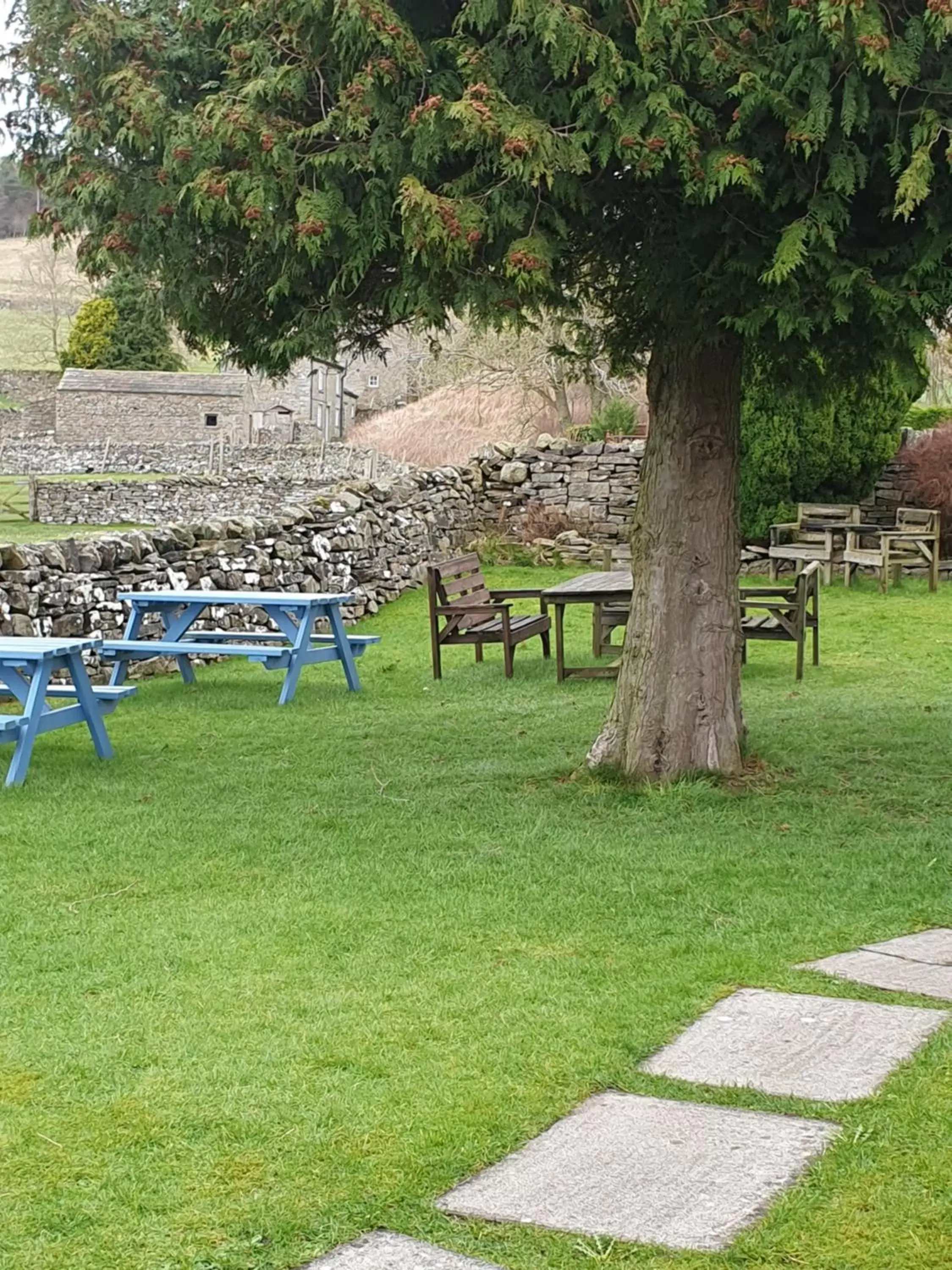 Garden in Bolton arms downholme