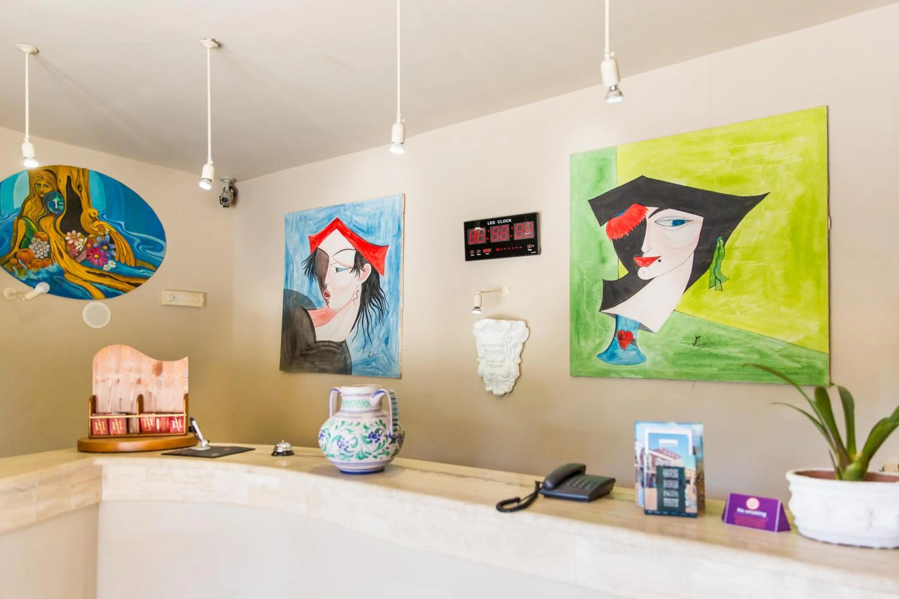 Lobby or reception in Hotel La Playa Blanca