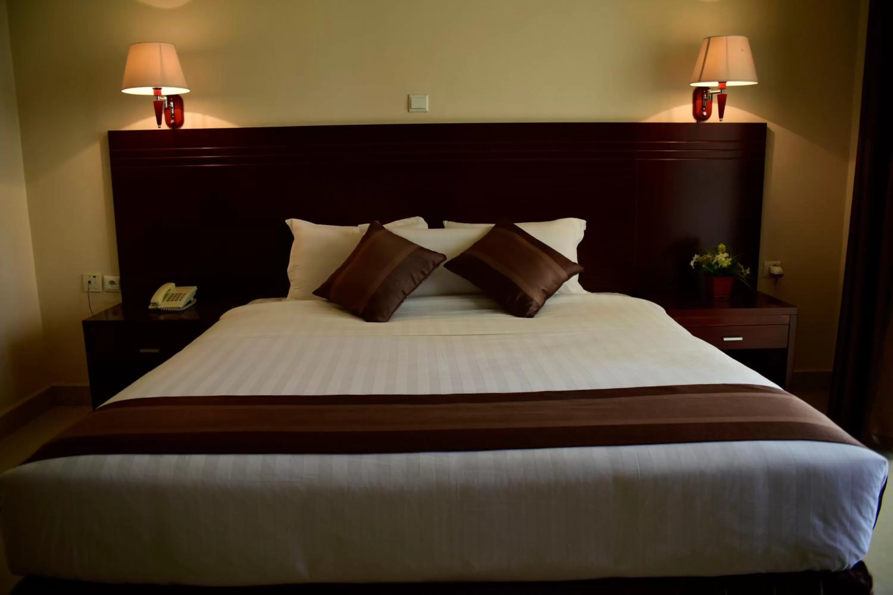 Bed in Nobleza Hotel