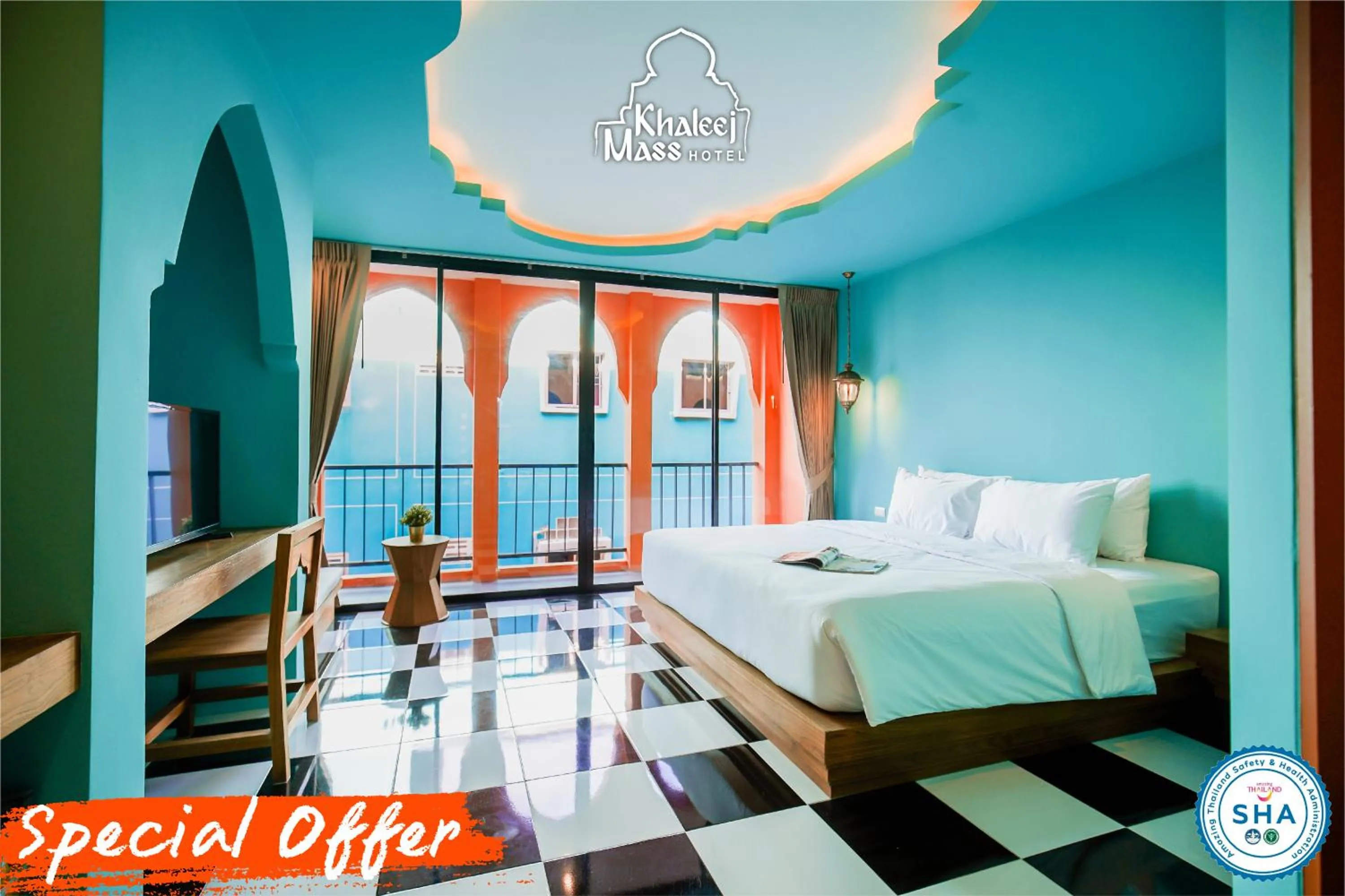 Bedroom, Bed in Khaleej Mass Hotel Patong