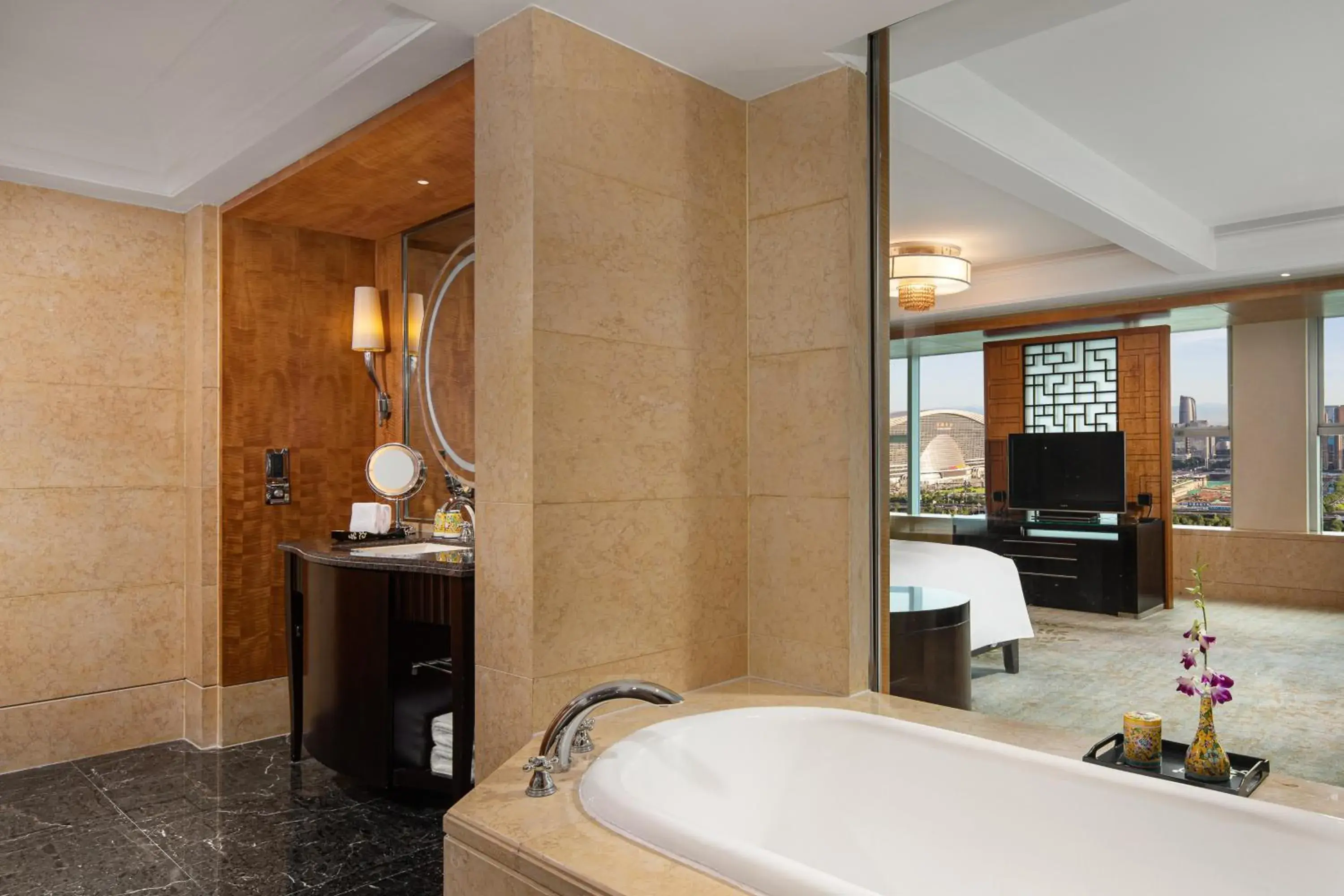 Bathroom in InterContinental Century City Chengdu, an IHG Hotel