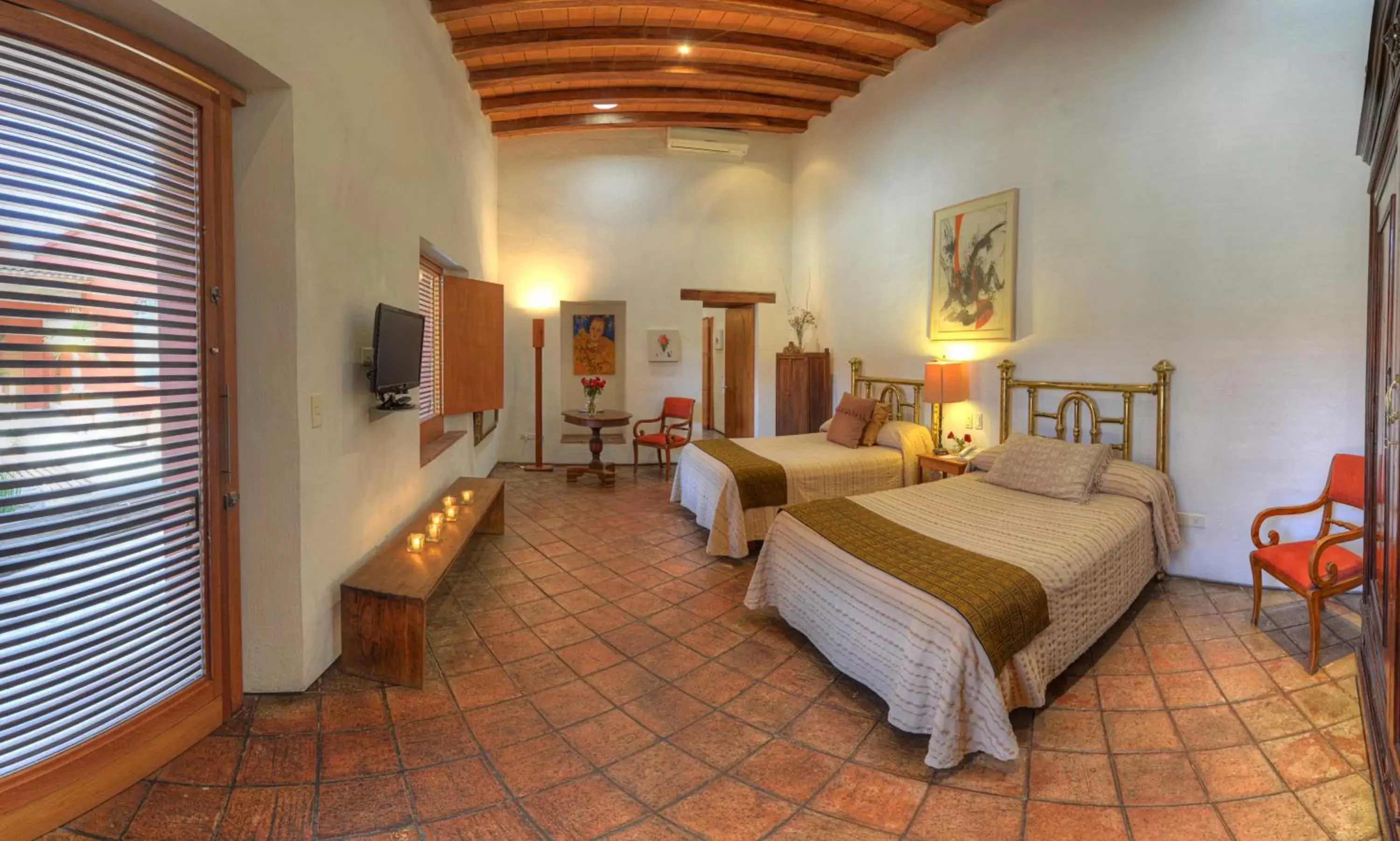 Deluxe Double Room with Two Double Beds in Hotel La Casona de Tita
