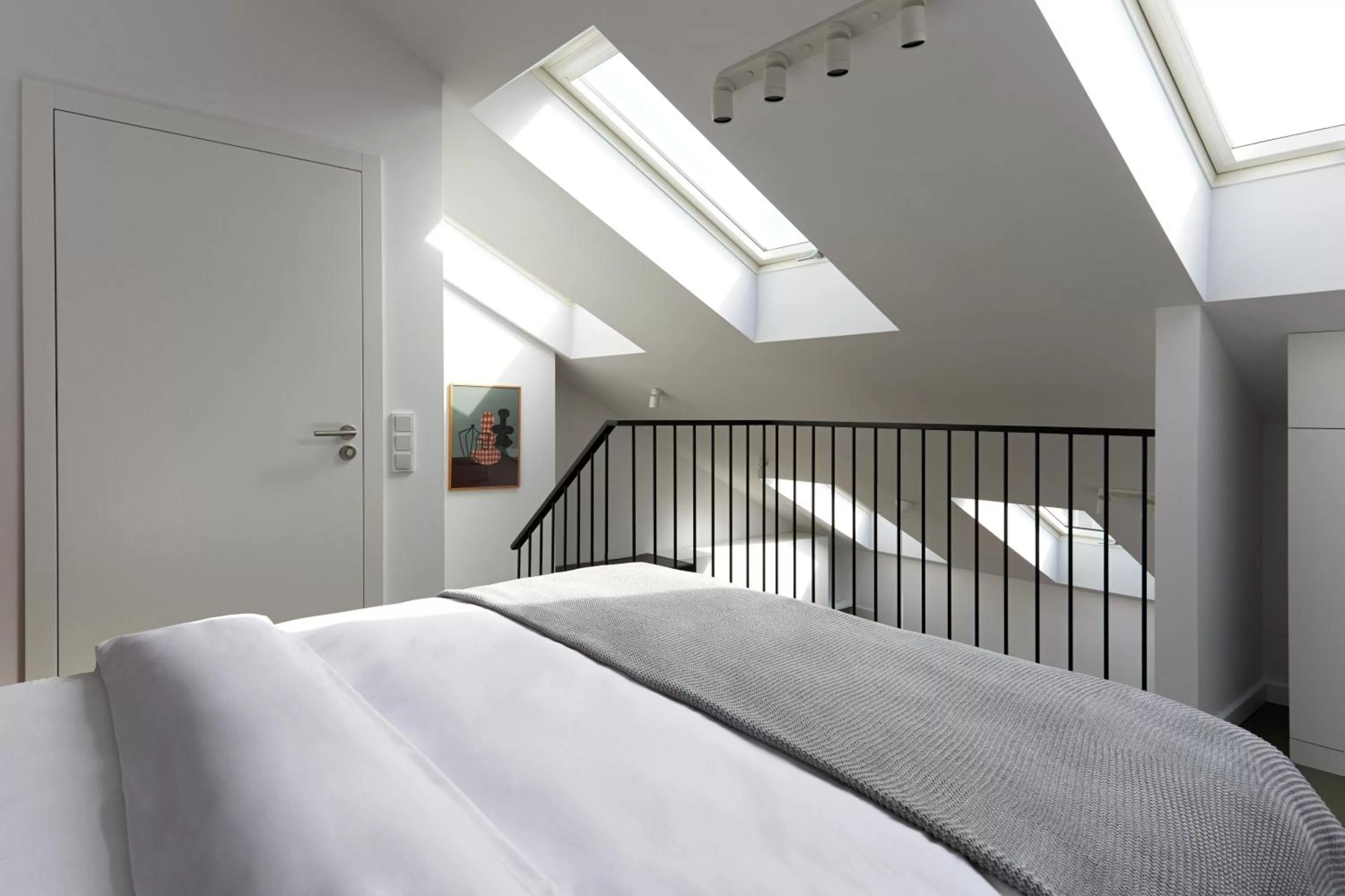 Bed in PLANTONIA Aparthotel