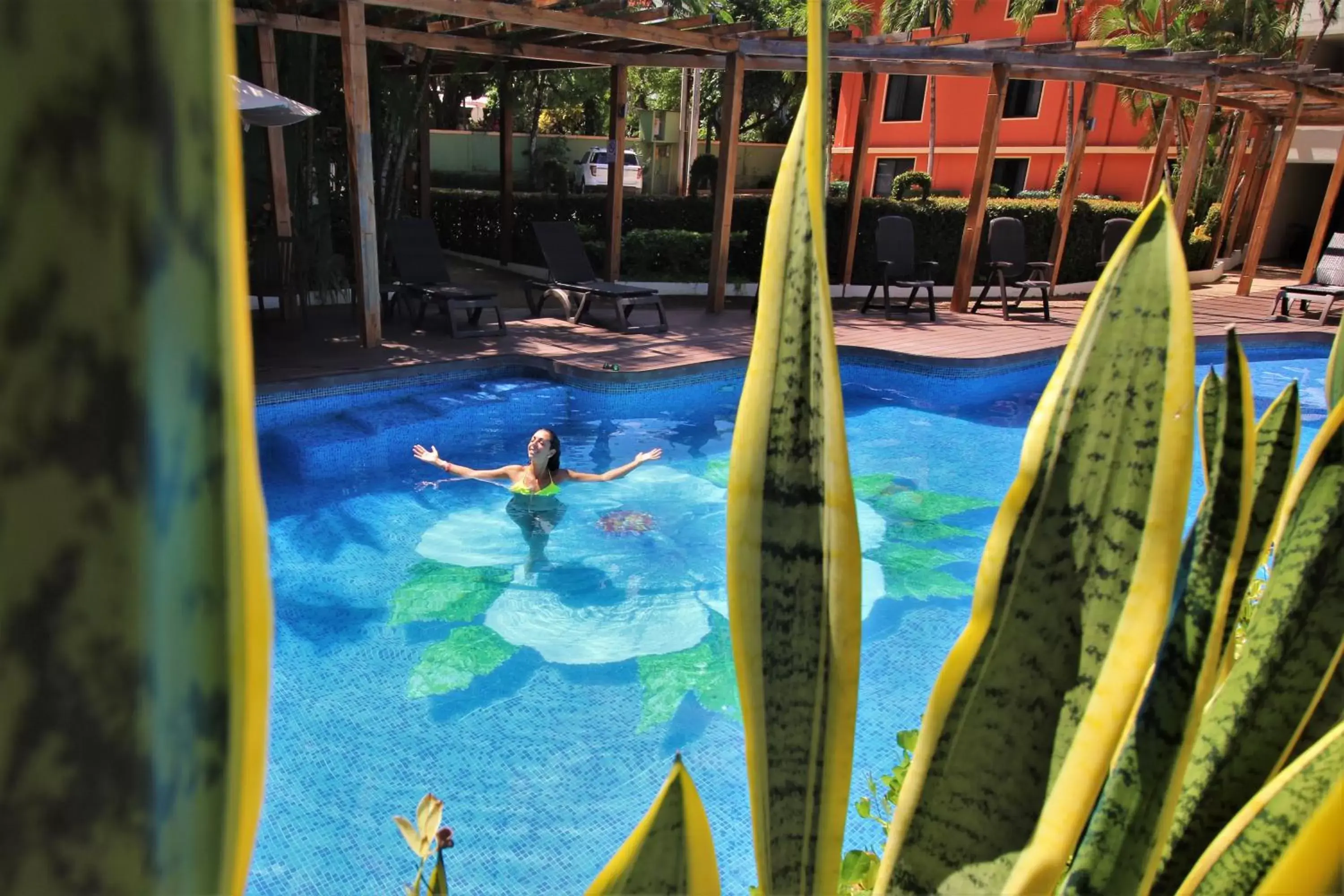 Swimming Pool in Hotel Maya Tulipanes Palenque