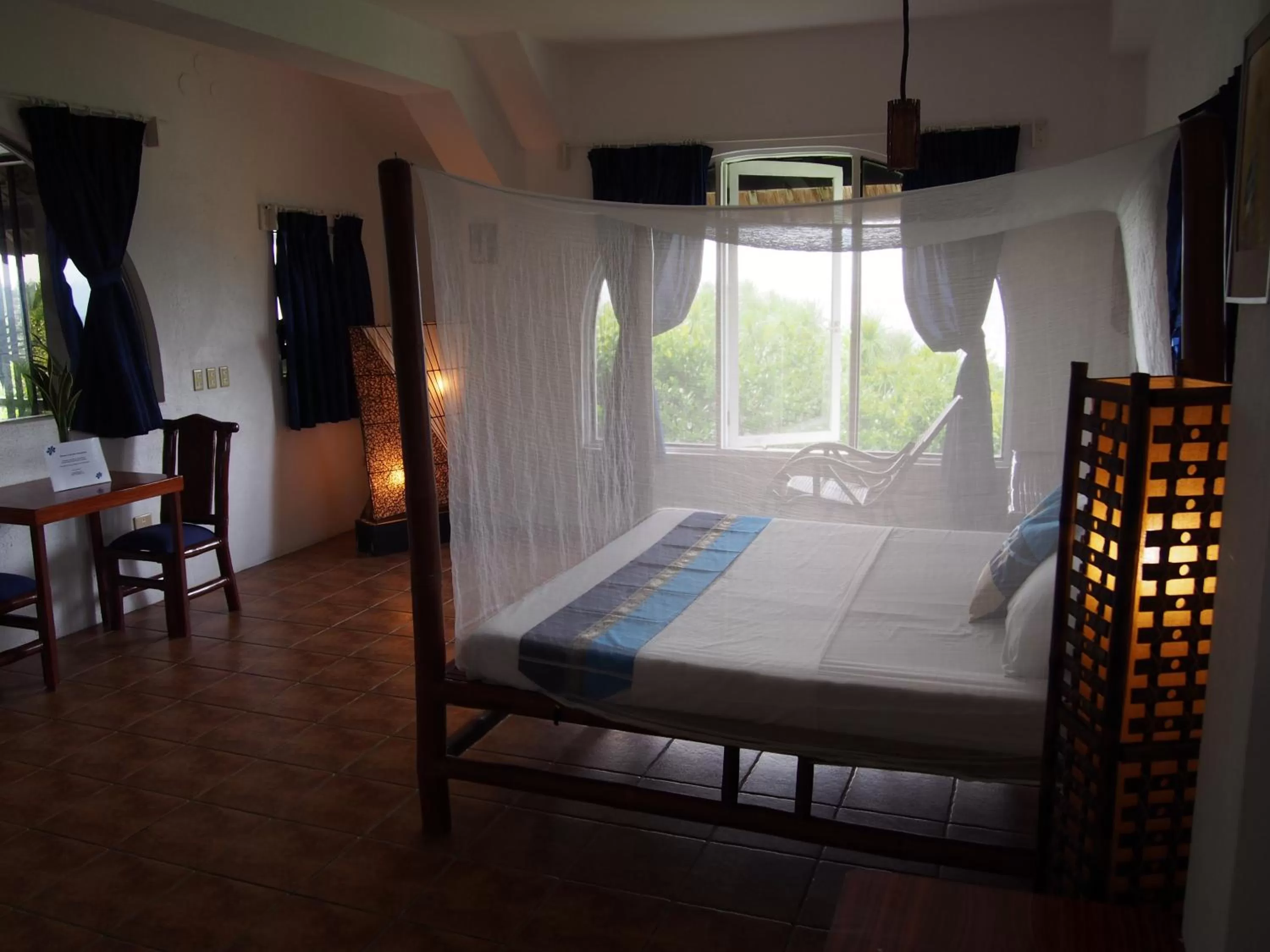 Balcony/Terrace, Bed in The Blue Orchid Resort