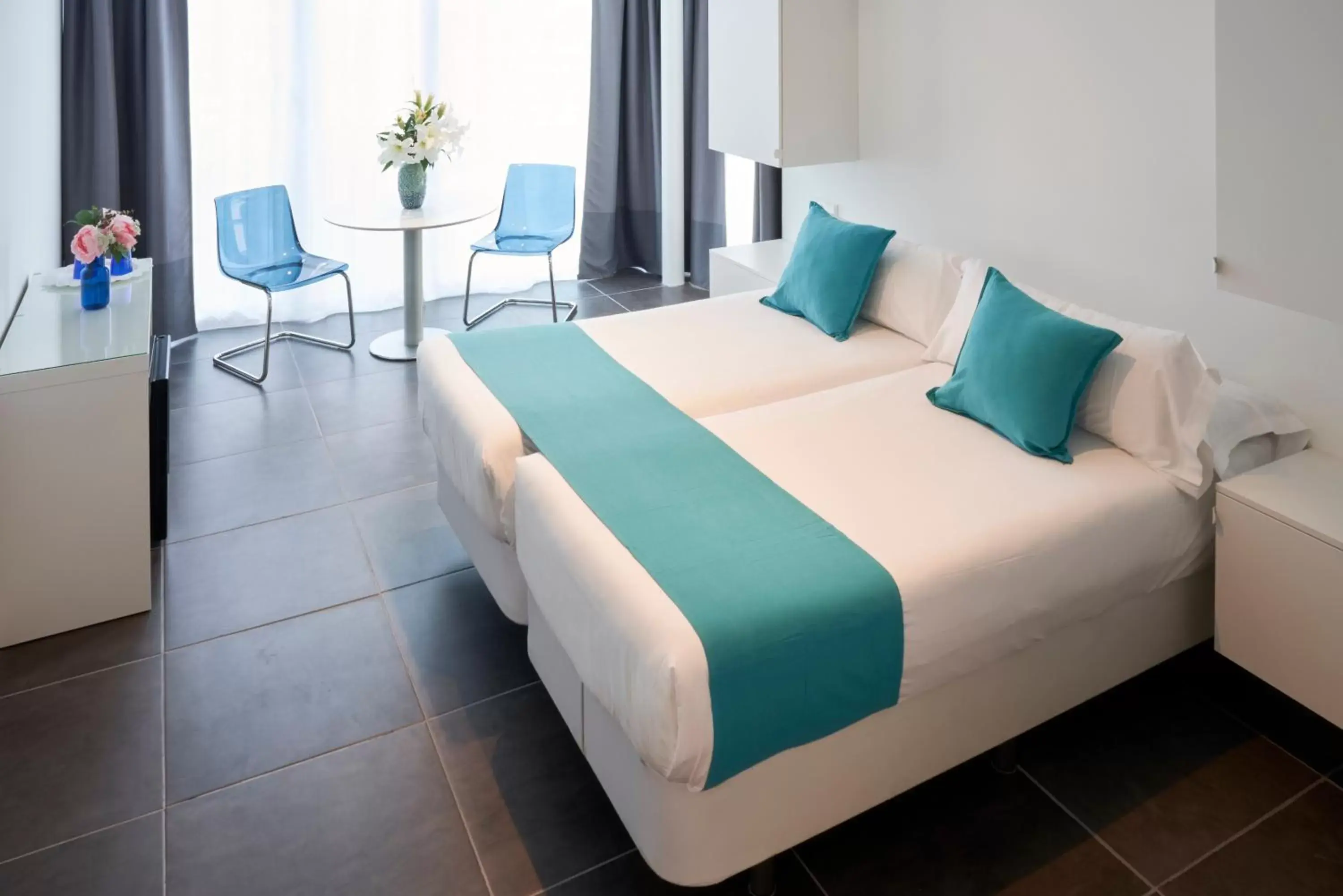 Bed in Hotel 54 Barceloneta
