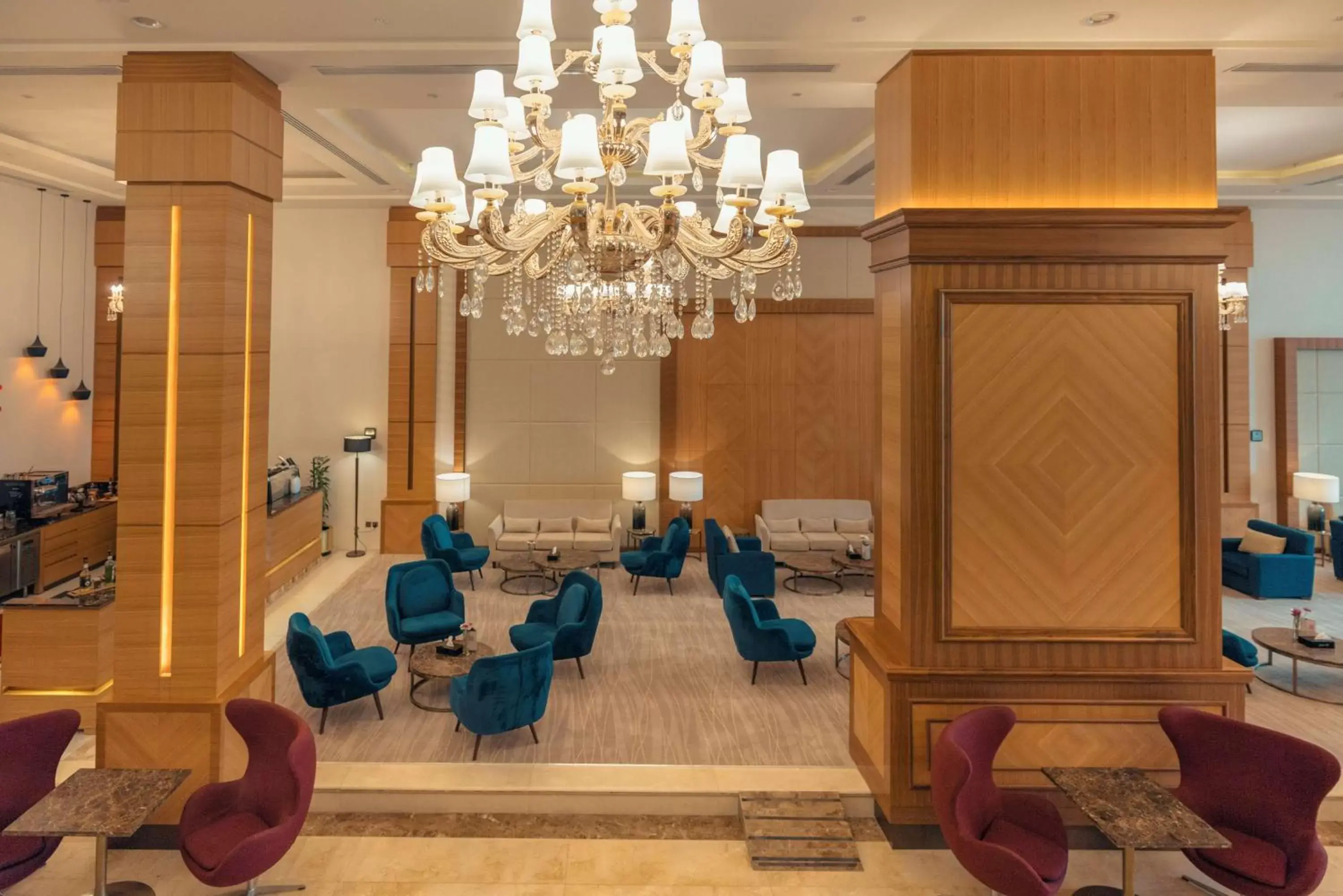 Lobby or reception, Banquet Facilities in Radisson Blu Hotel, Buraidah