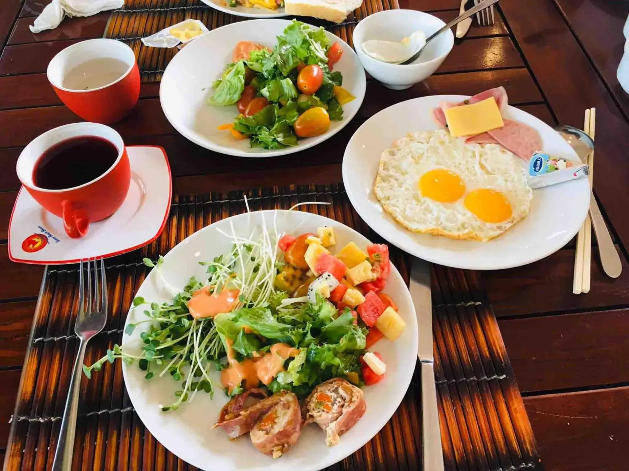 Buffet breakfast in Sunny Beach Resort & Spa